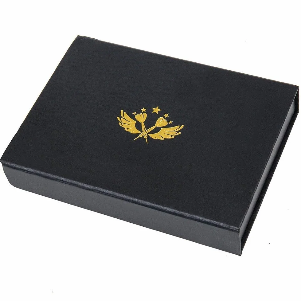 POFET fléchettes à pointe en acier 22 g corps fer antidérapant tiges aluminium 4 styles ailettes boîte cadeau