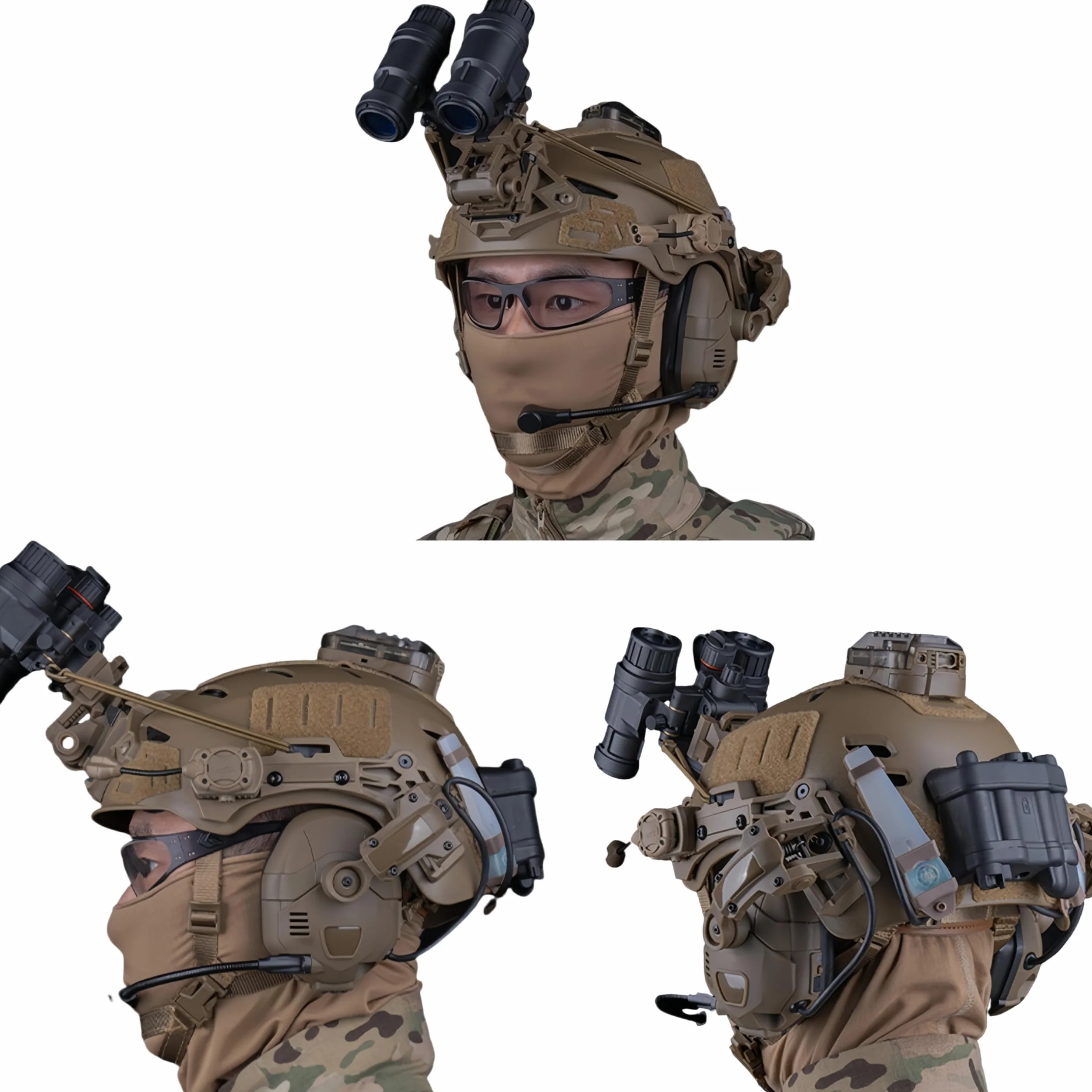 Casque Tactique W.endy 3.0 Version simplifiée pour Chasse Combat Airsoft Protection
