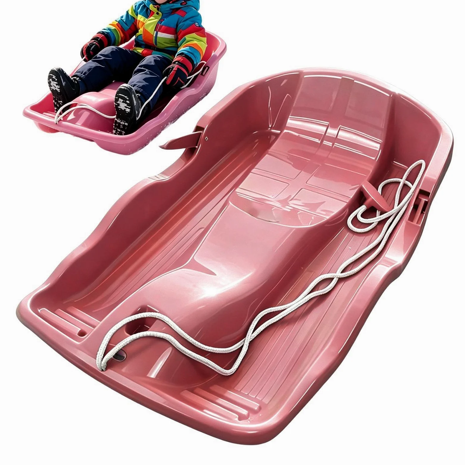 Luge à neige pour adultes - Planche de glissement pour sol épais - Jouet d'hiver | Équipement de luge à neige pour femmes, hommes, filles, plein air, rivières, lacs, ski, sable, jeu de Noël