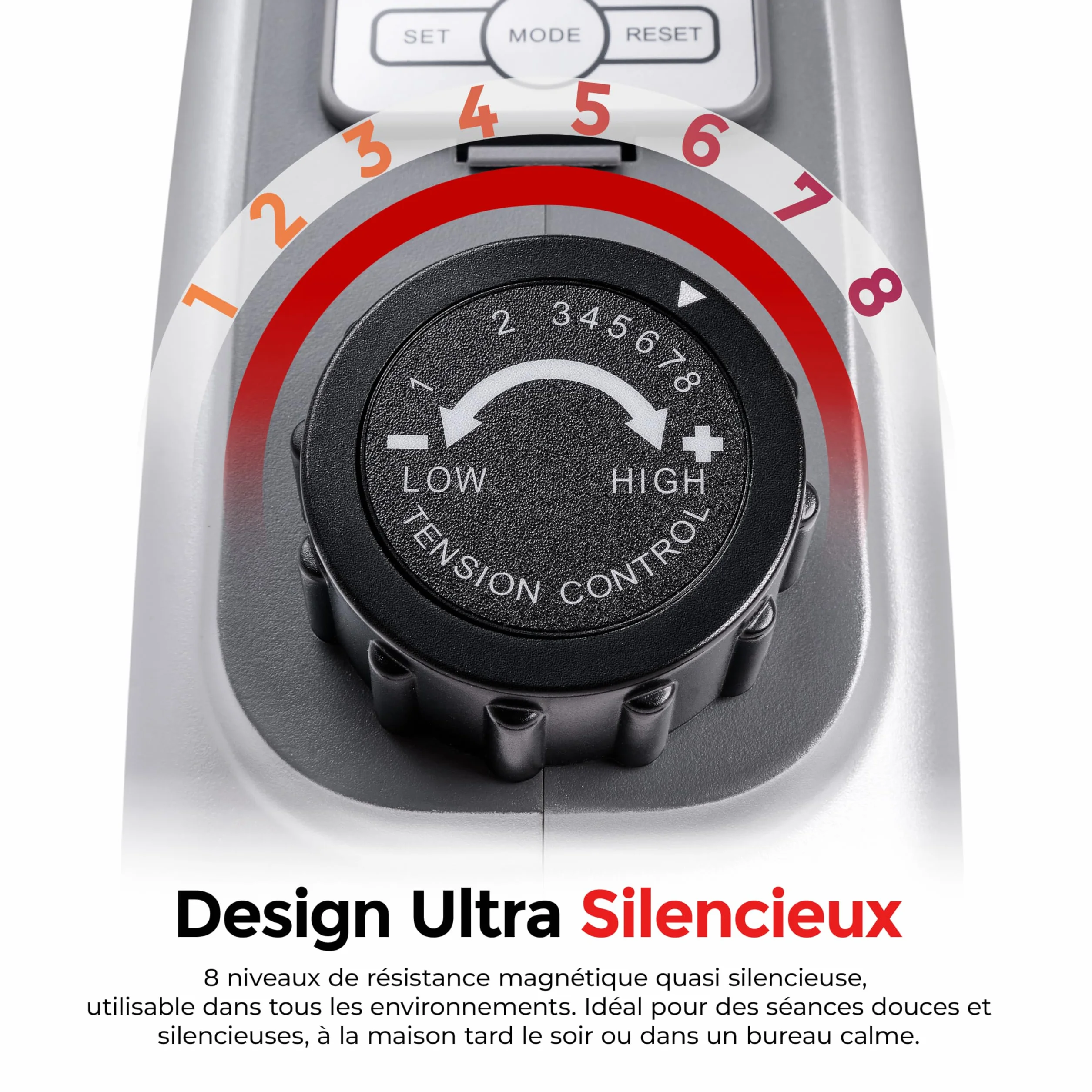 Sunny Health & Fitness Vélo d'appartement Intelligent Mini-pédalier Double Fonction Magnetic