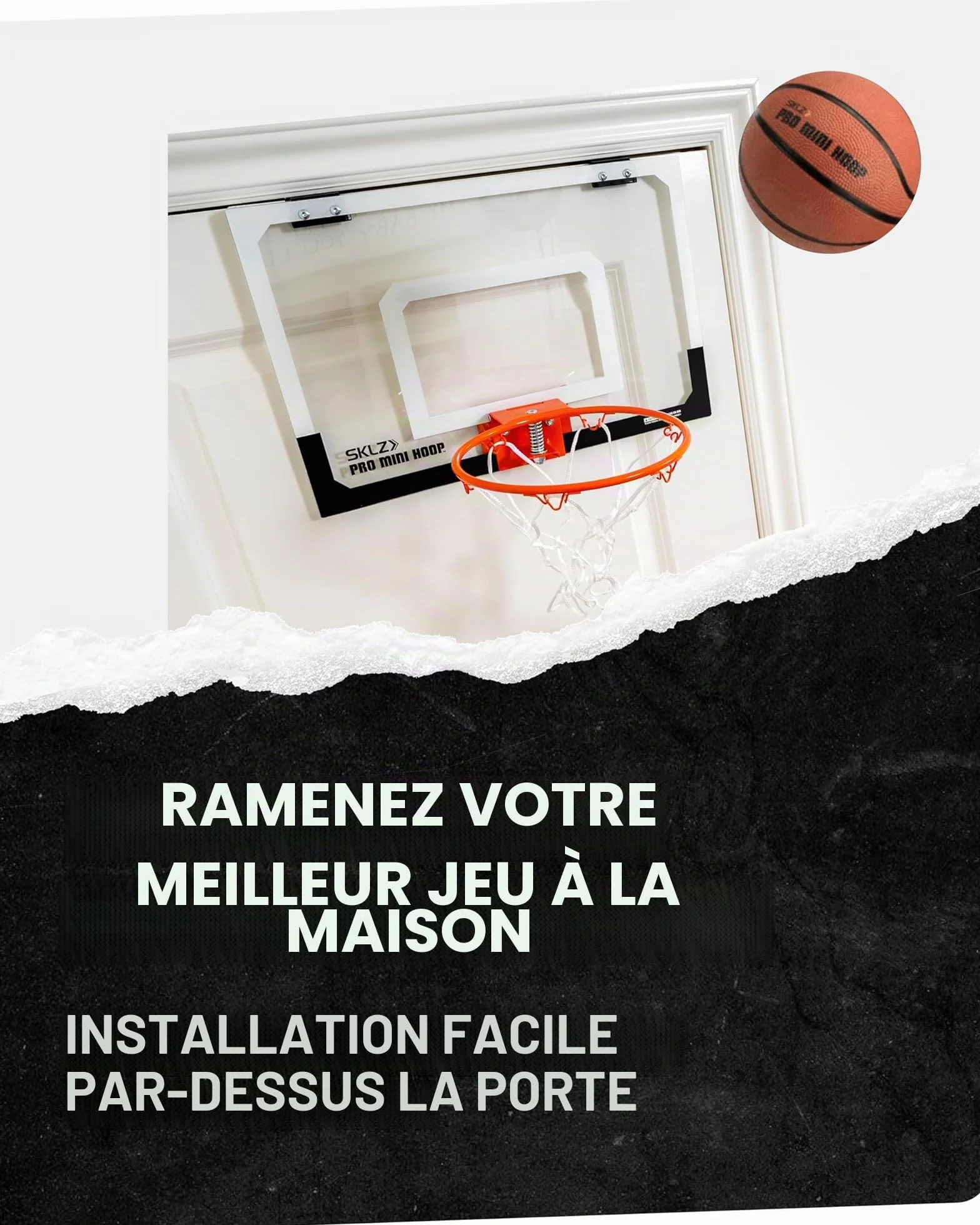 SKLZ Pro Mini Hoop - Koszykówka z Panneau Antichoc