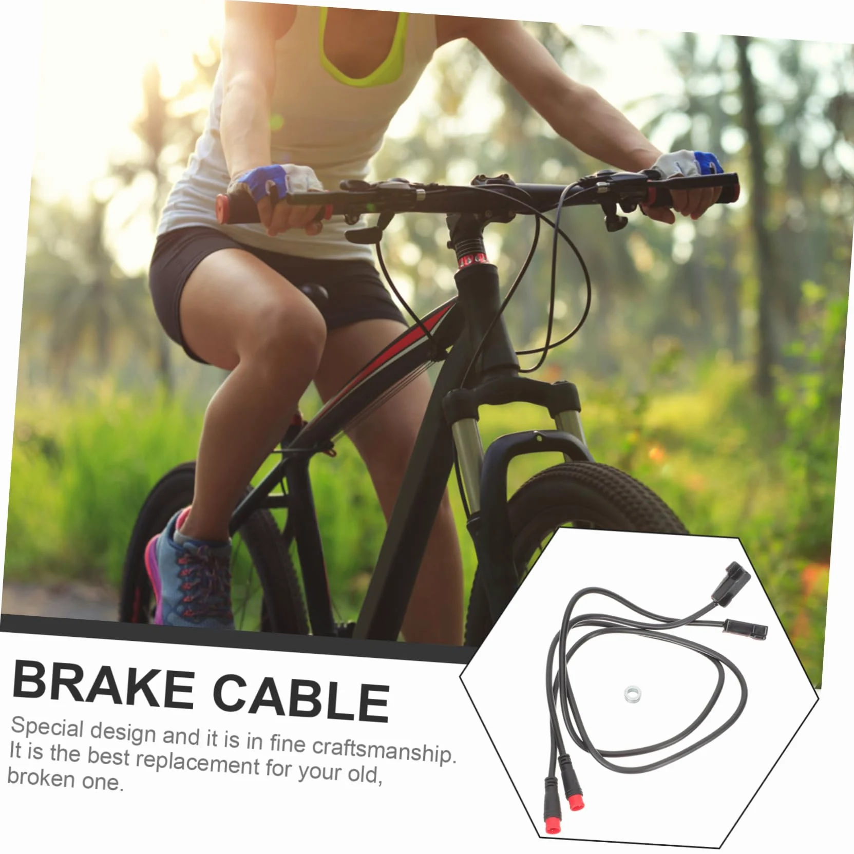 BESPORTBLE 4paires Câble De Frein Électrique pour Vélo Capteur De Coupure De Frein avec Connecteur Pin Compatible Moteur Central Et Arrière