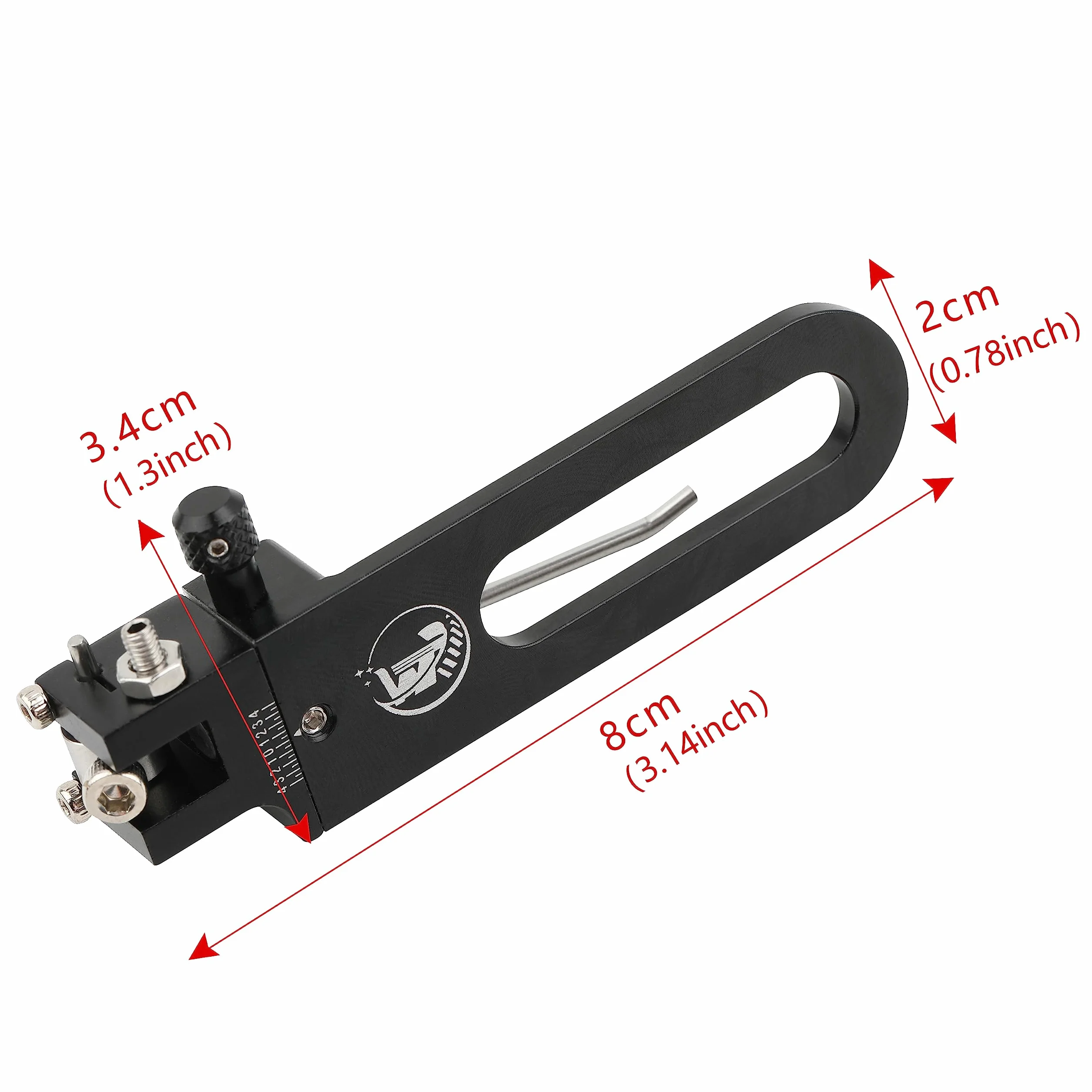 Wolfman Repose-Flèche Magnétique Tir à l'Arc Support de Flèche Ajustable Aluminium Antichoc pour Arc Recourbé Droitier