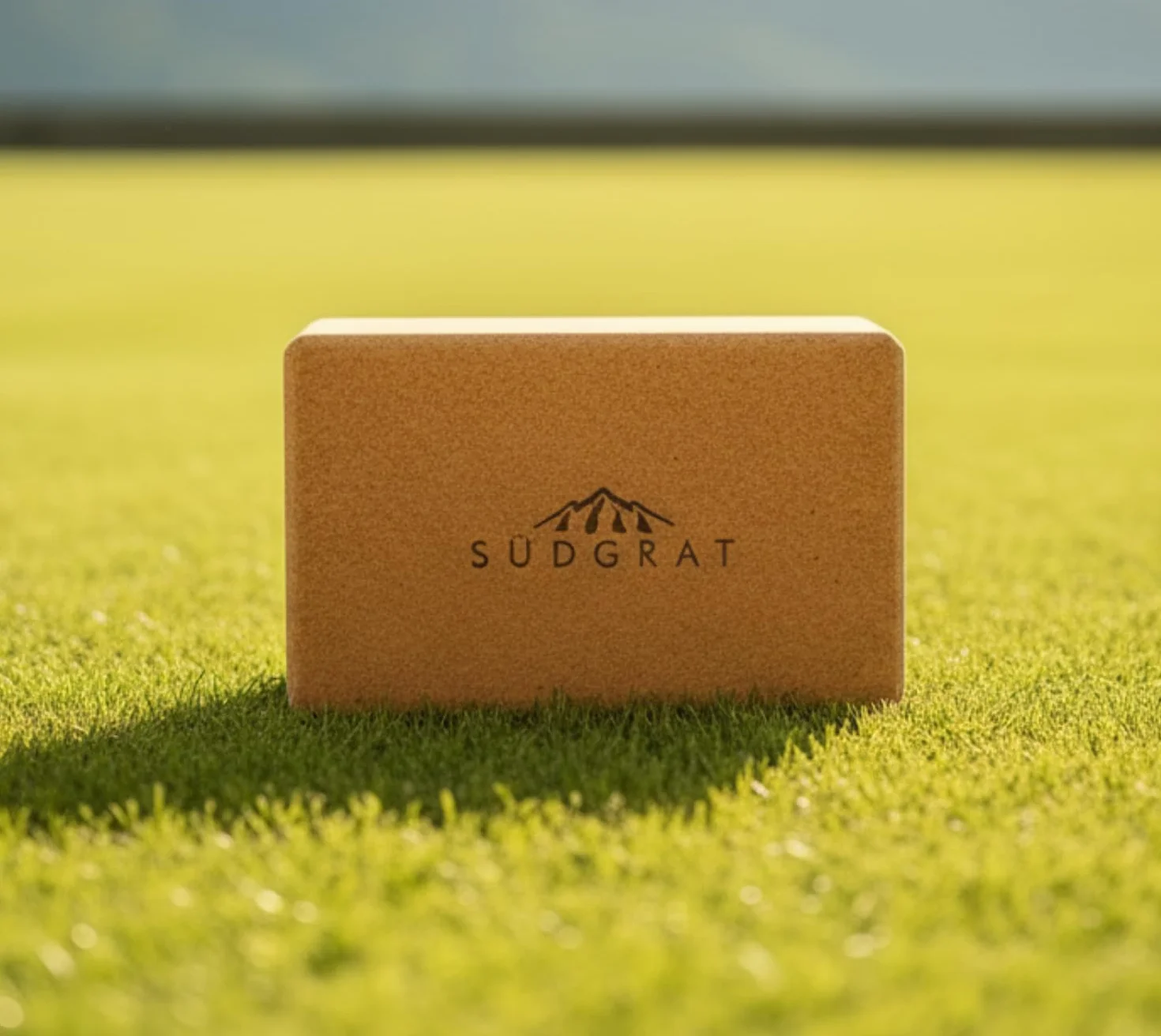 Bloc de Yoga Südgrat en Liège 100% Naturel 22,5x14,5x7cm Beige