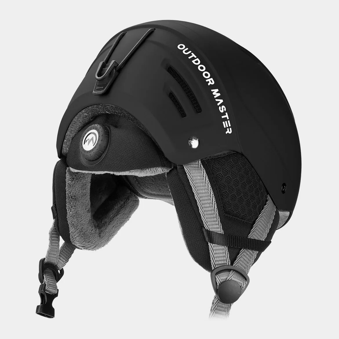 OutdoorMaster Casque de ski homme/femme modèle Kelvin II – Ventilation réglable et système de réglage de roue – Doublure amovible, certifiée ASTM pour Ski et Snowboard