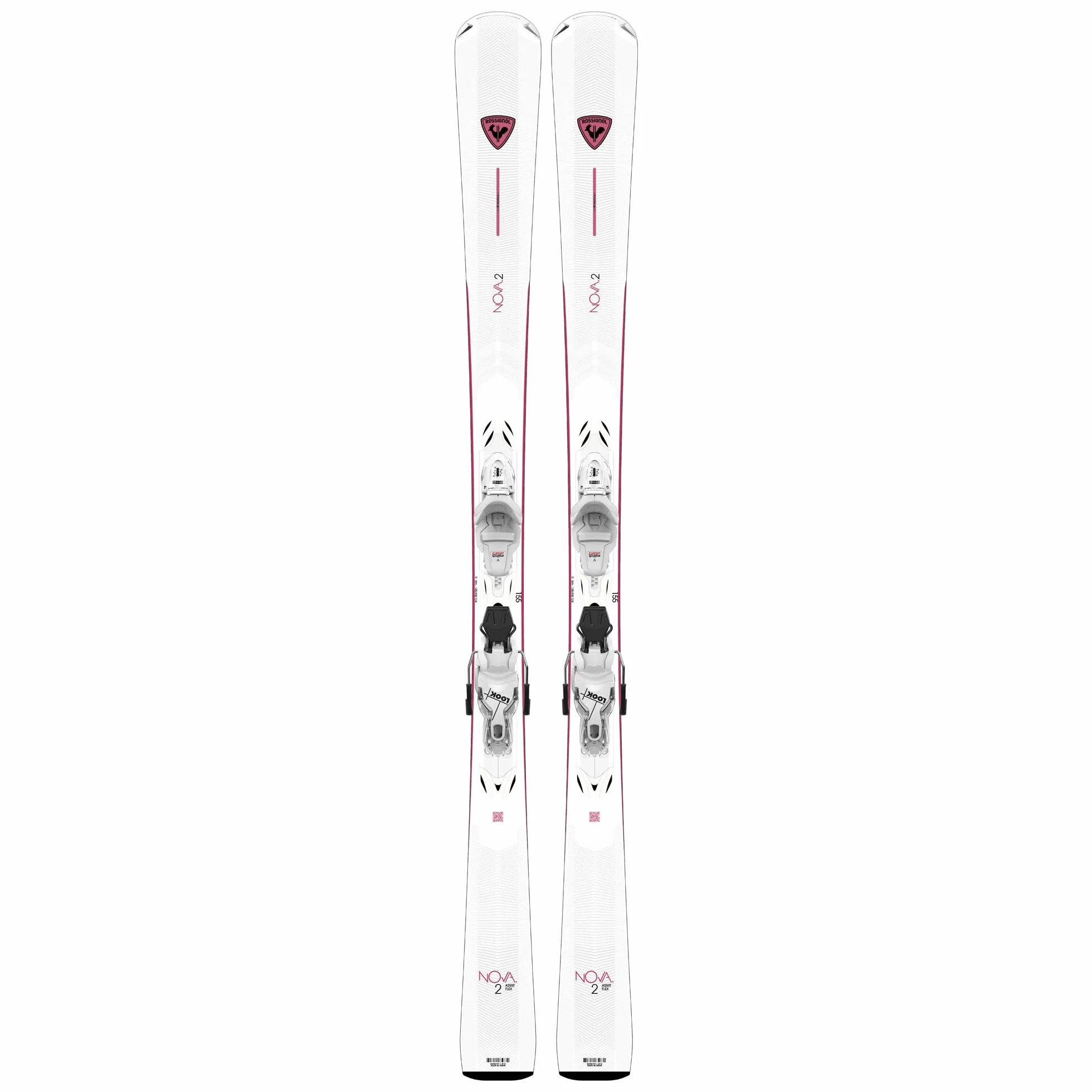 Rossignol Pack Ski Nova 2 Xpress + Fixations Xpress 10 Gw Blanc Femme