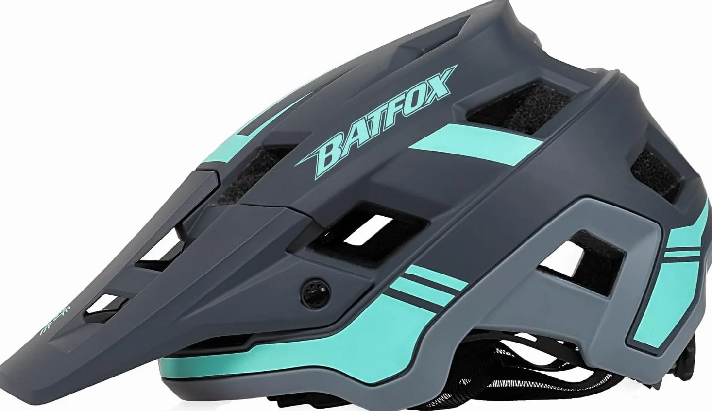 BATFOX Casque de vélo de montagne respirant avec visière pour VTT, vélo de route, BMX