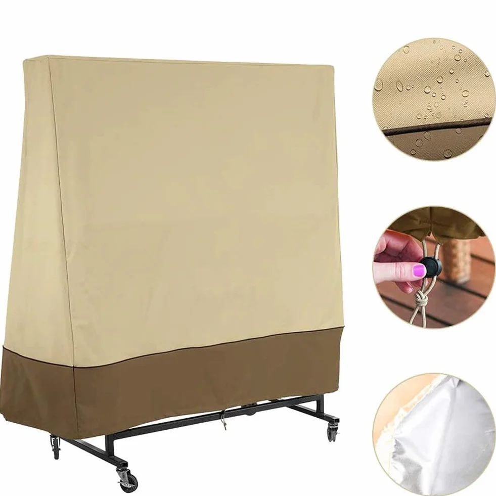 Housse de Protection Table de Tennis de Table Étanche Anti-UV Résistant à la Déchirure