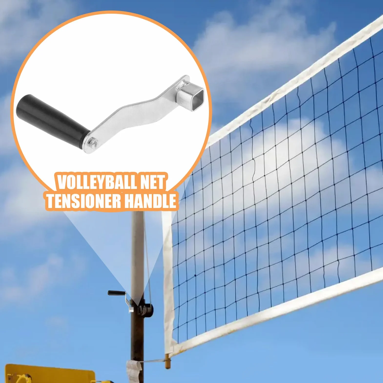Tendeur de manivelle pour filet de tennis, volley-ball, badminton, équipement de terrain de sport