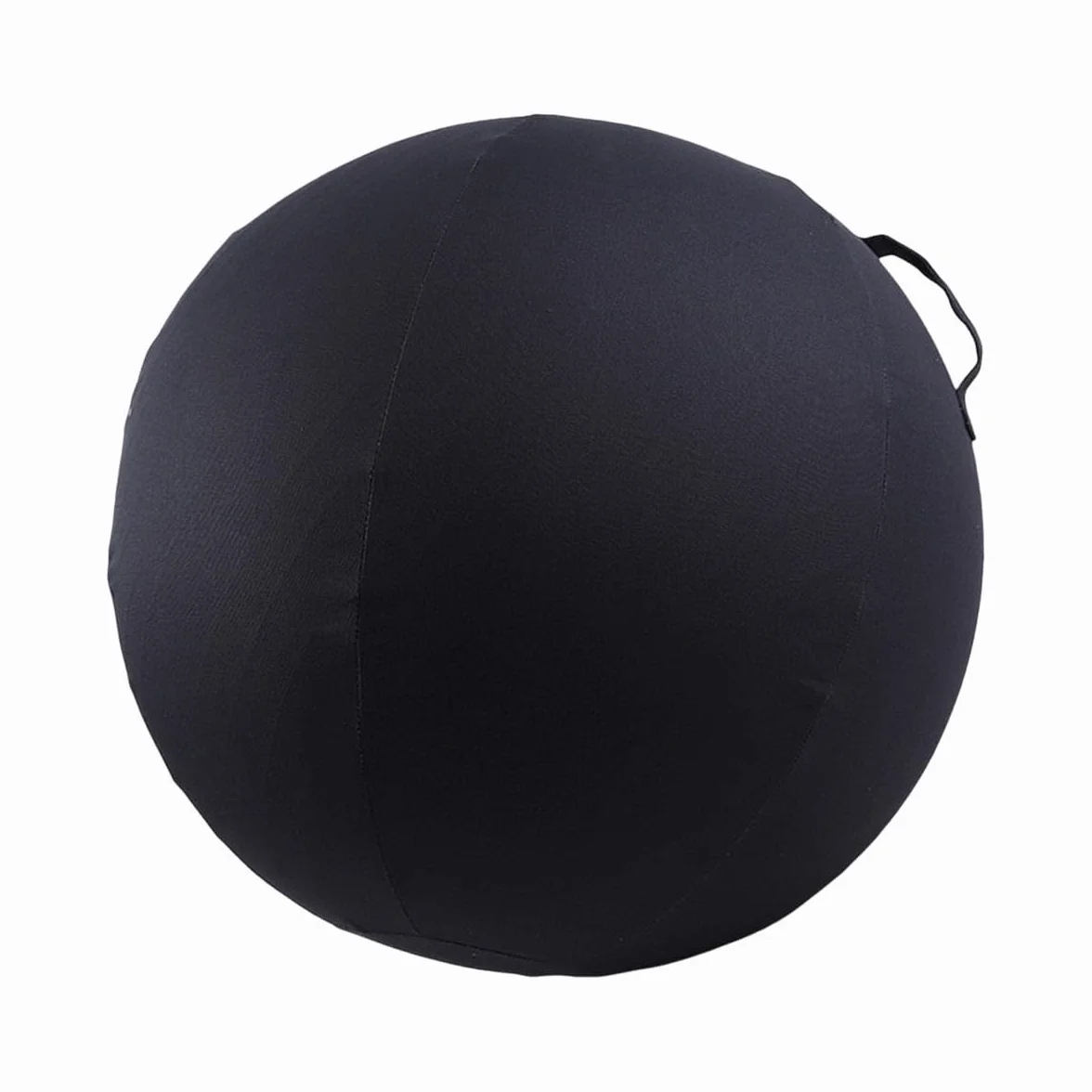 Housse de protection ballon yoga 65 cm coton respirant poignée transport gris foncé