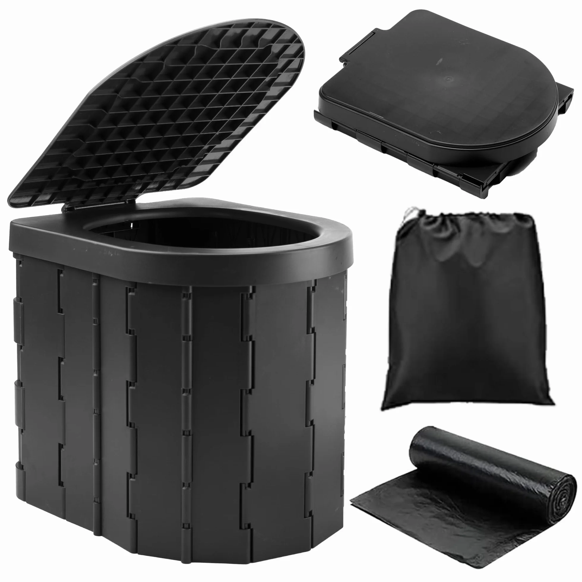KINSPORY Toilette Portable Camping Urinoir Unisexe pour Voiture Seau Hygiénique