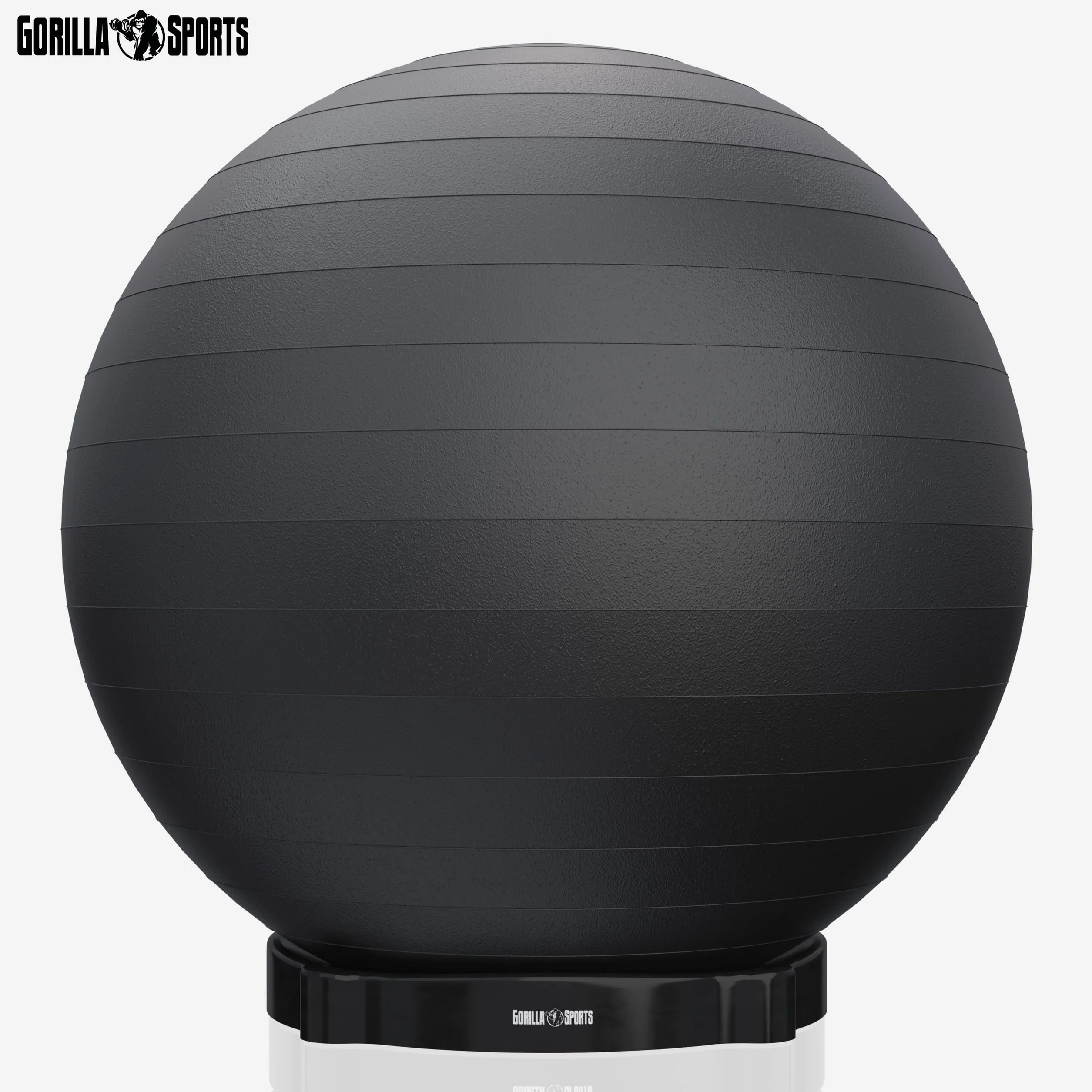 Gorilla Sports Support de stabilité pour Ballon de Fitness 55-75 cm