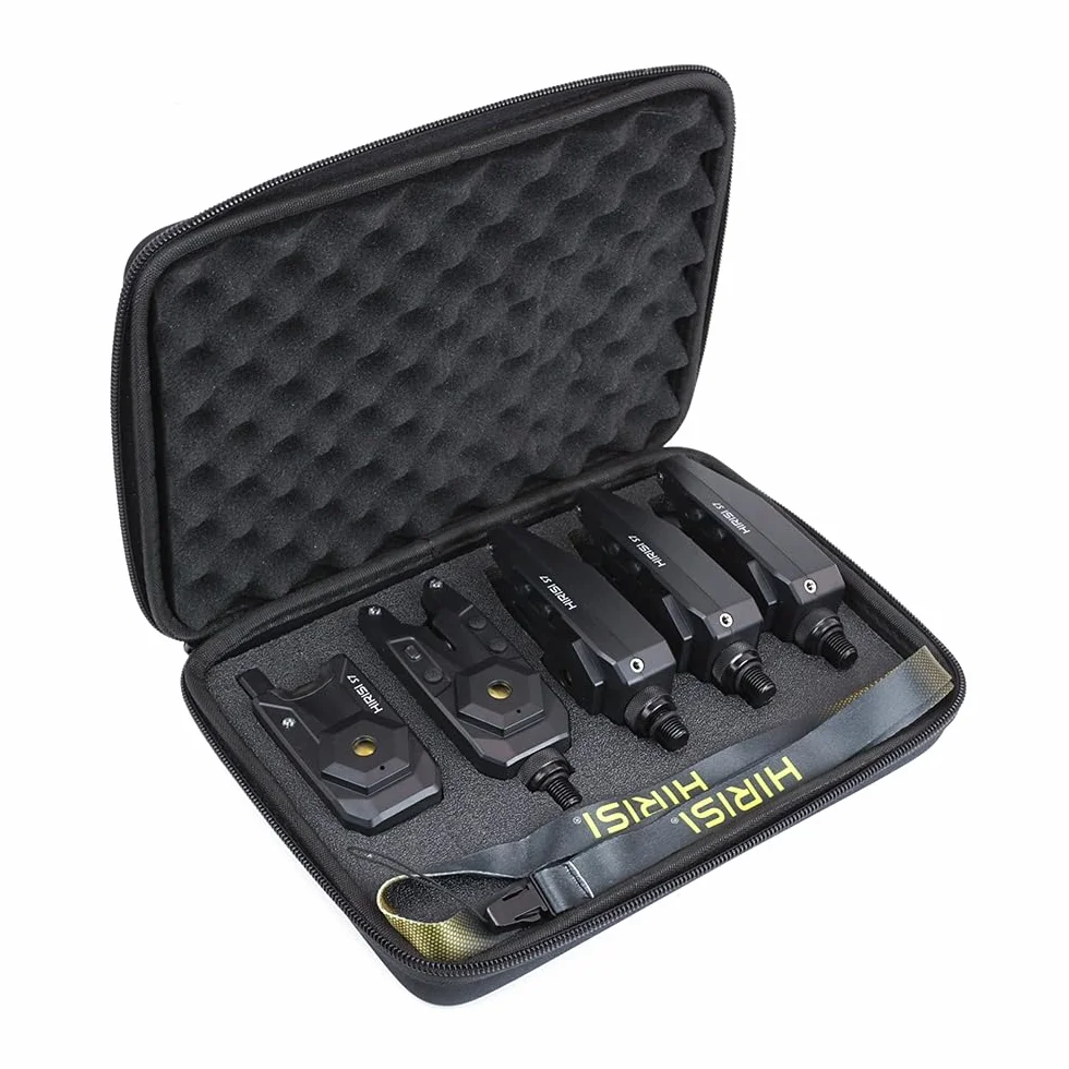 Hirisi Tackle Kit d'alarme sans fil pour pêche à la carpe - Indicateur de touche étanche - Équipement de pêche à la carpe
