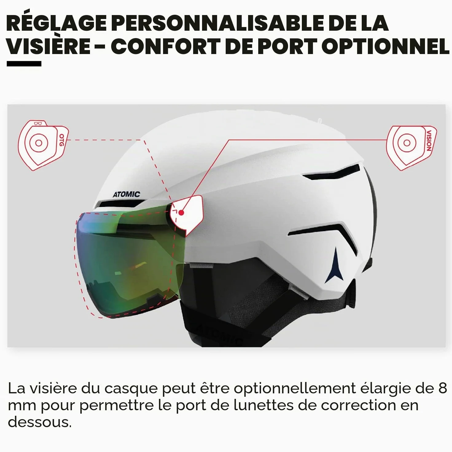 Atomic Savor Visor Casque stéréo 55/59 cm