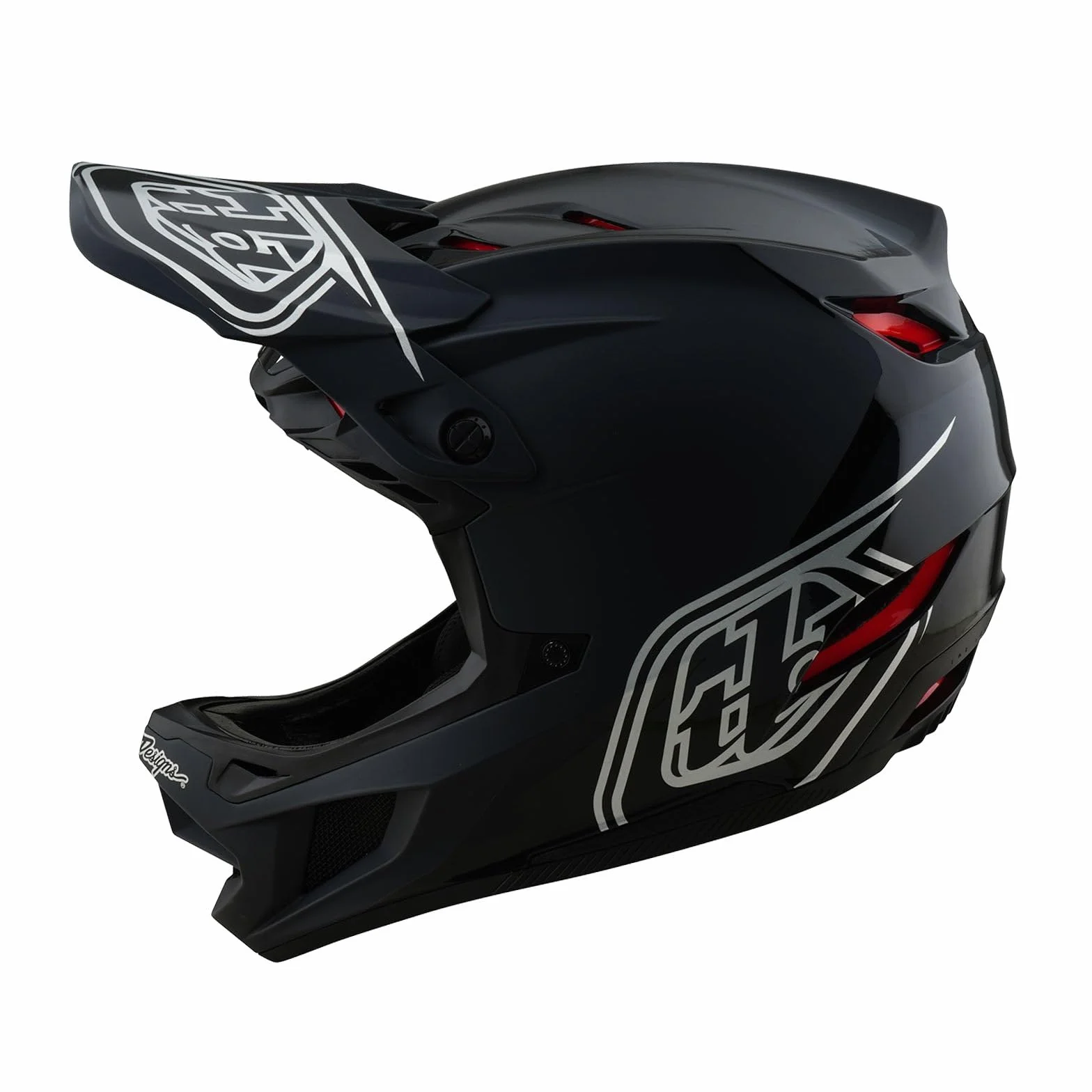 Troy Lee Designs D4 Casque Polyacrylique Shadow Black MD