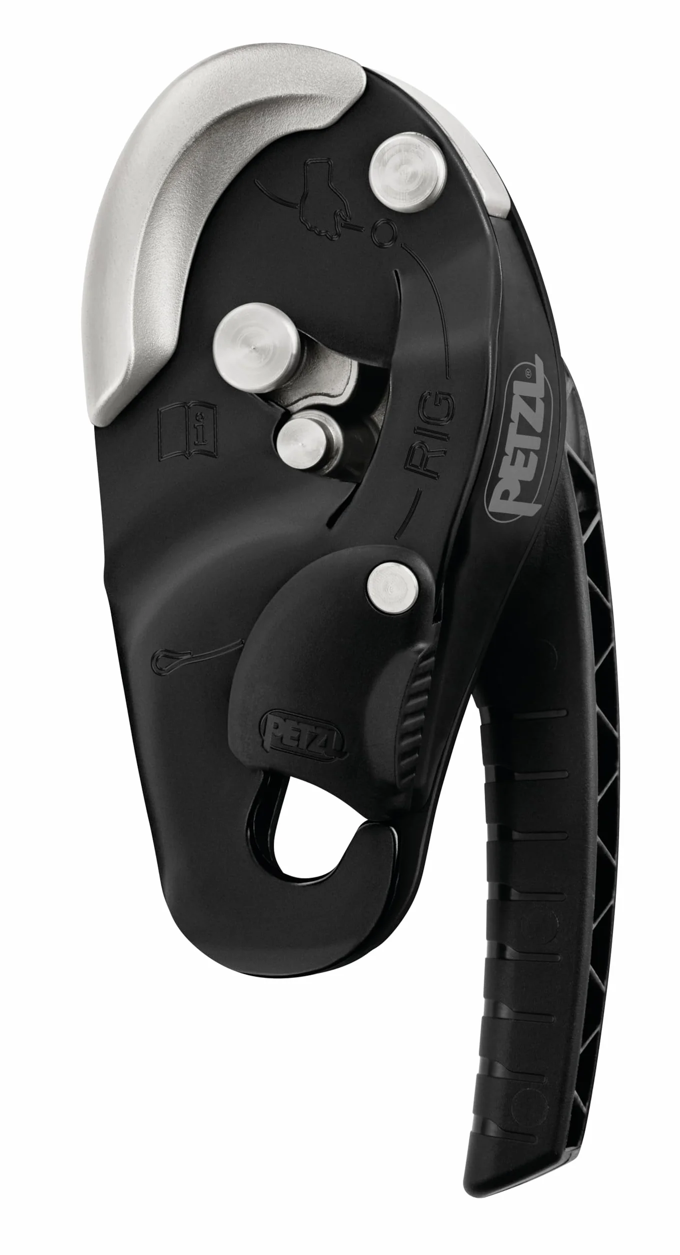 Petzl Descendeur Rig Noir