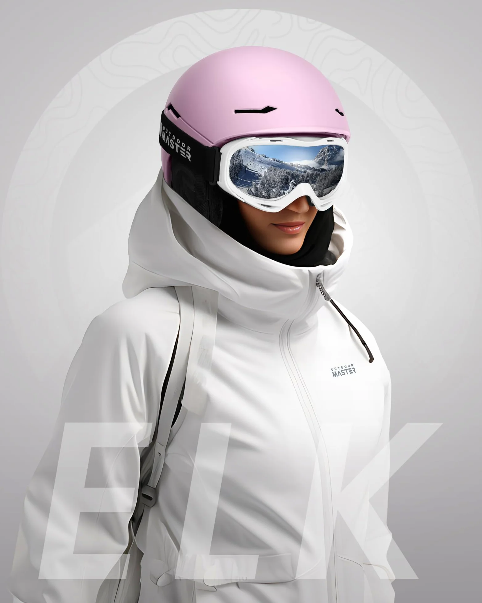 OutdoorMaster Elk MIPS Casque de Ski - Casque de Sports de Neige Casque de Snowboard pour Hommes Femmes & Jeunes