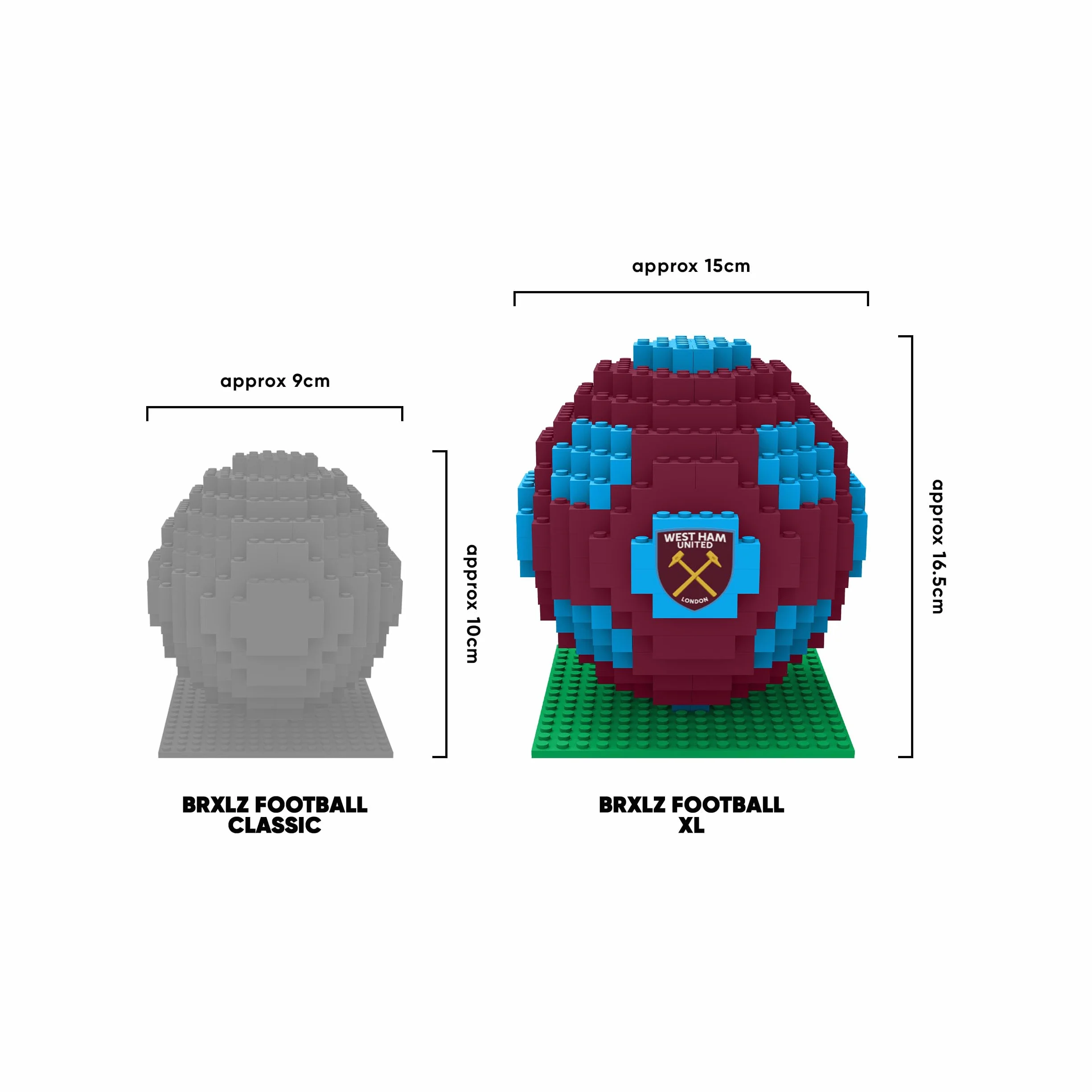 FOCO Briques de Construction 3D BRXLZ XL Modèle Officiel Ballon de Football Arsenal
