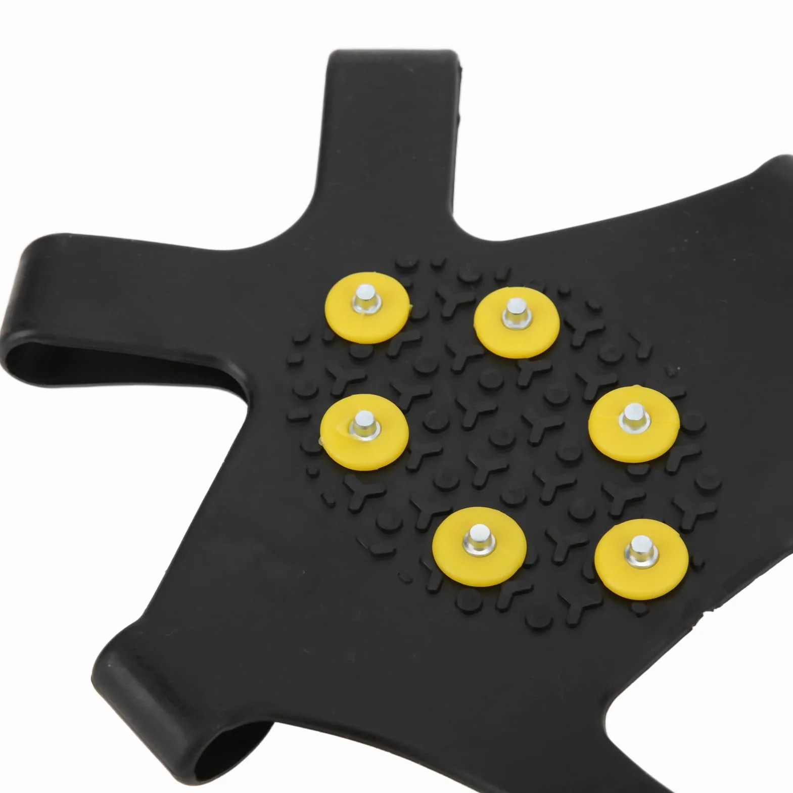 Crampons d'escalade sur Neige 10 Dents Antidérapants Acier Inoxydable Noir