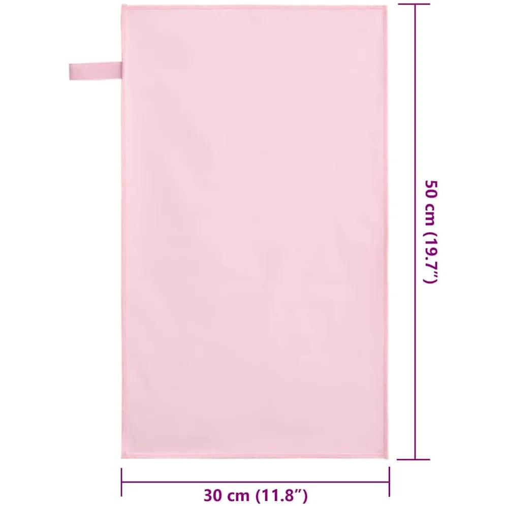 Serviettes de Sport Rose 2 pcs 50 x 30 cm en Polyester et Polyamide absorbantes légères séchage Rapide pour Salle de Sport, Plage, Spa, Sauna, Voyage, Usage intérieur extérieur