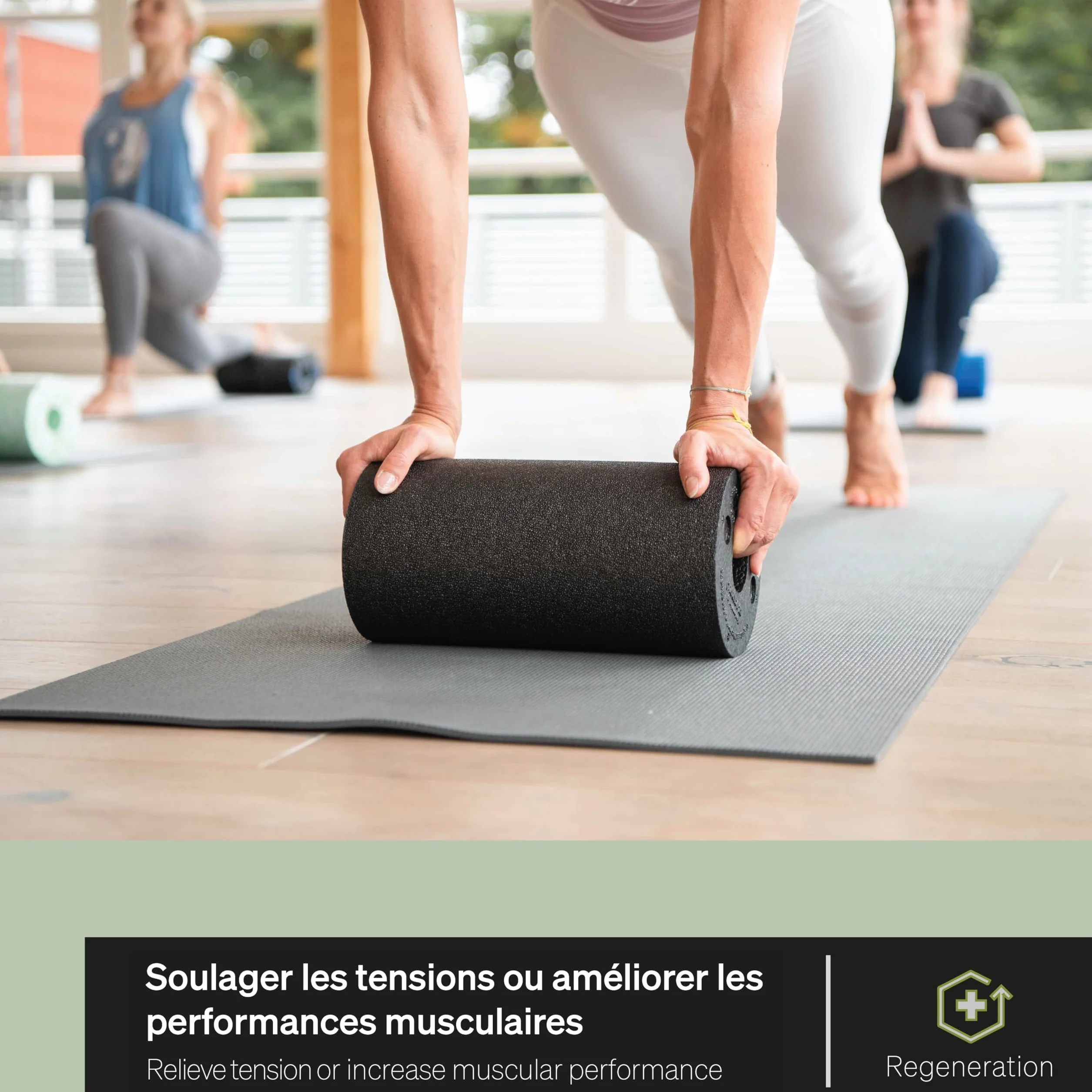BLACKROLL® BLACKBOX Kit de massage avec rouleau, balle et duoball pour fascias et trigger points