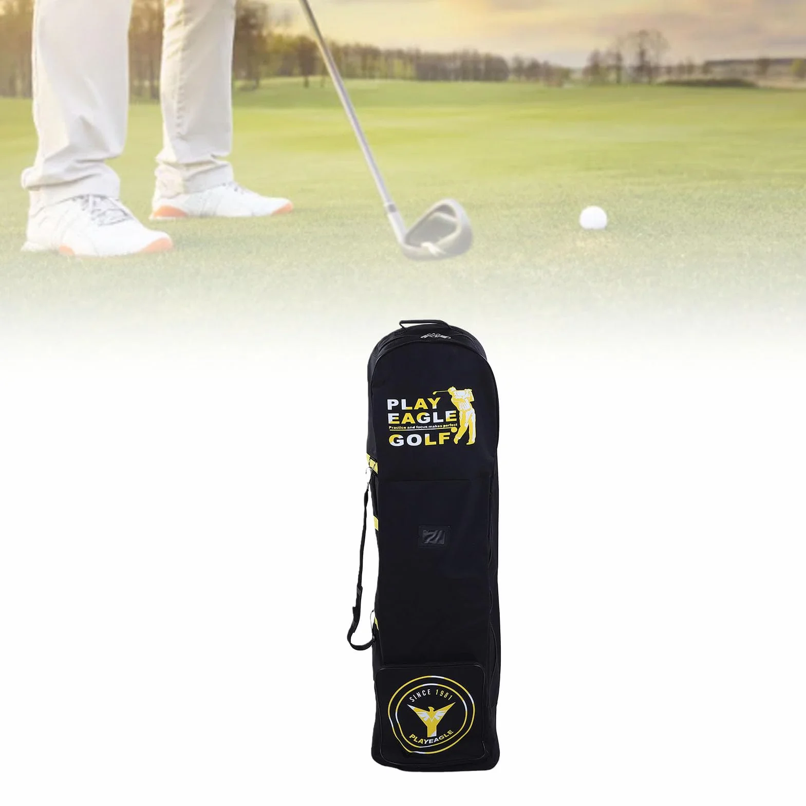 CHICIRIS Sac de Voyage de Golf Pliable 600D Oxford avec Roulettes