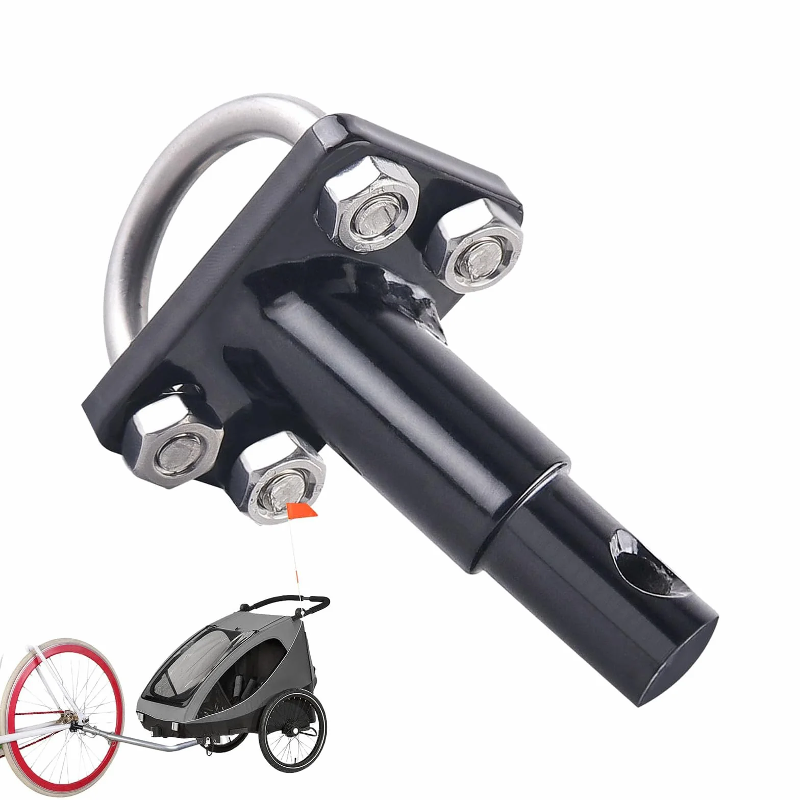 Attache pour Remorque de Vélo, Connecteur de Remorque Haute Capacité pour Transport Quotidien
