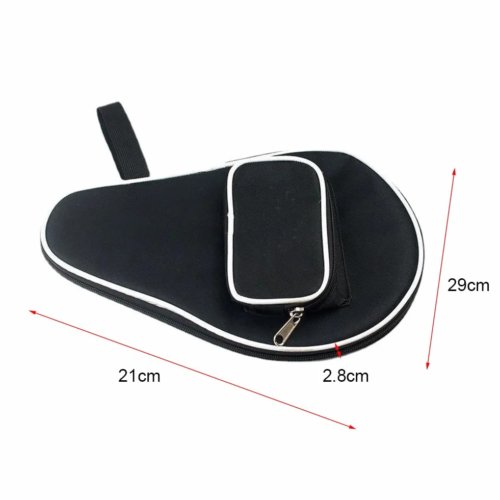 Housse Raquette Ping Pong, Housse Table de Ping Pong, Étui pour Raquette Tennis Table, Imperméable Sac de Tennis de Table pour 2 Raquette et 3 Balles
