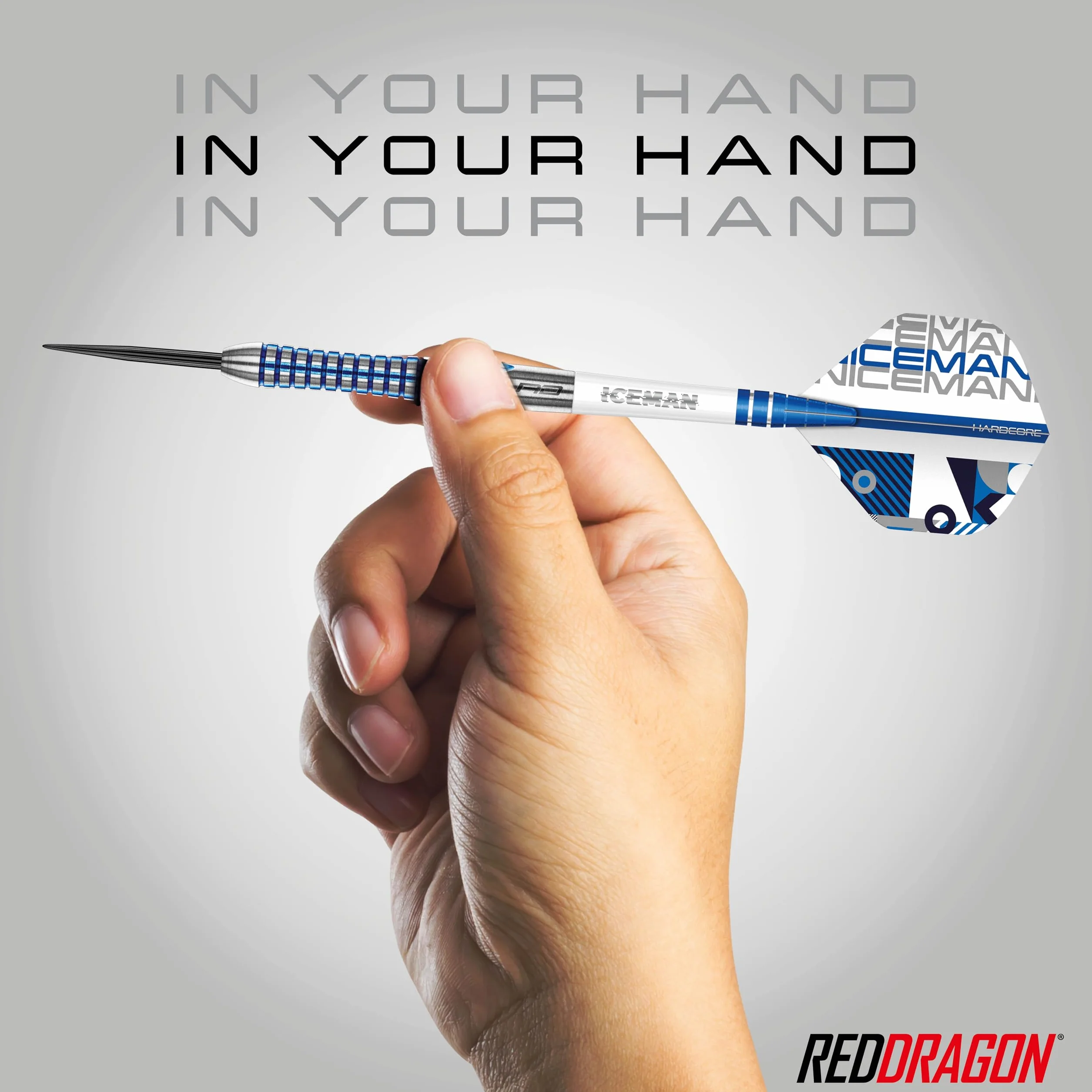 RED DRAGON Gerwyn Price Iceman Contour Tungstène Fléchettes avec ailettes et tiges