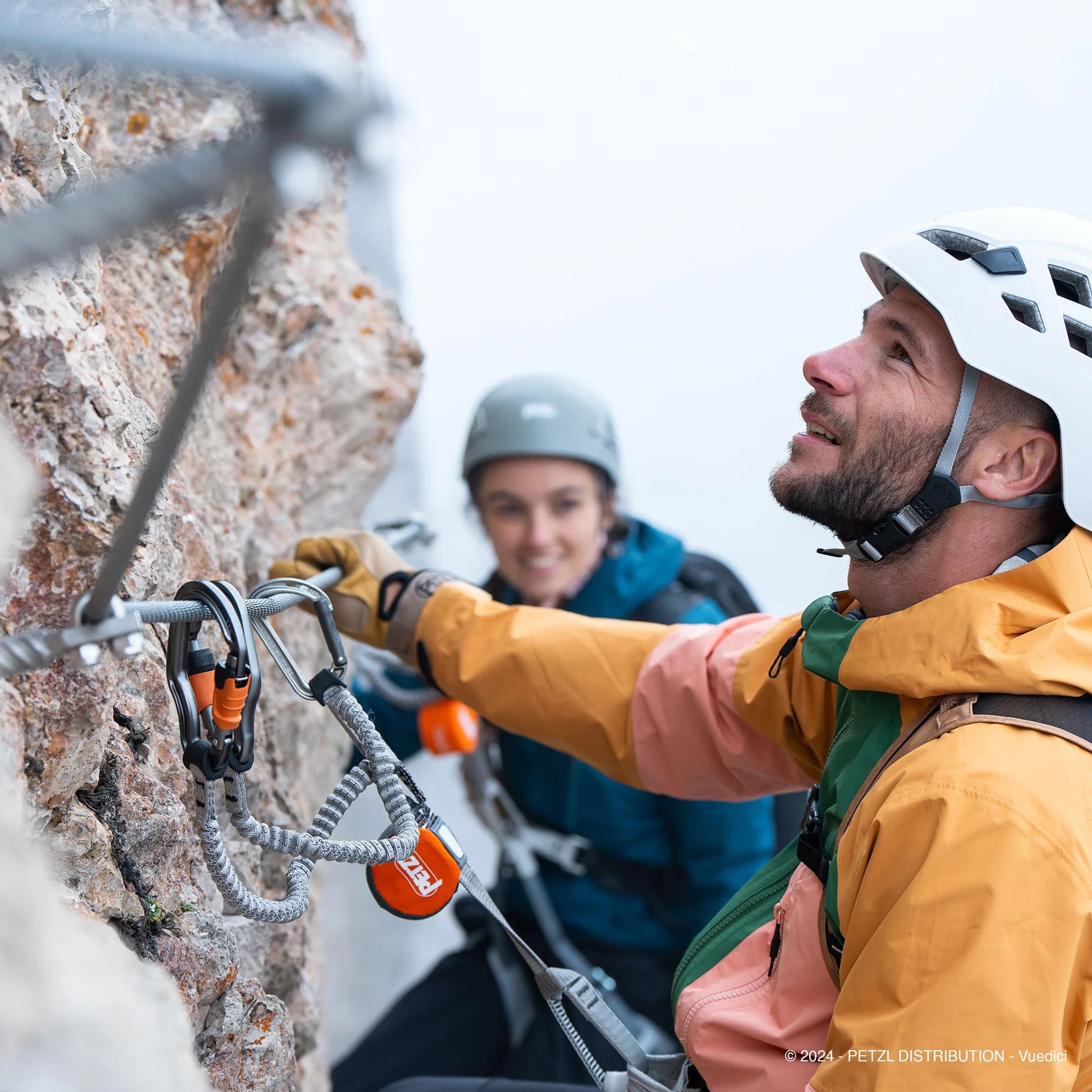 PETZL Longe de Via Ferrata Scorpio Vertigo 40-120 kg Orange 365 g