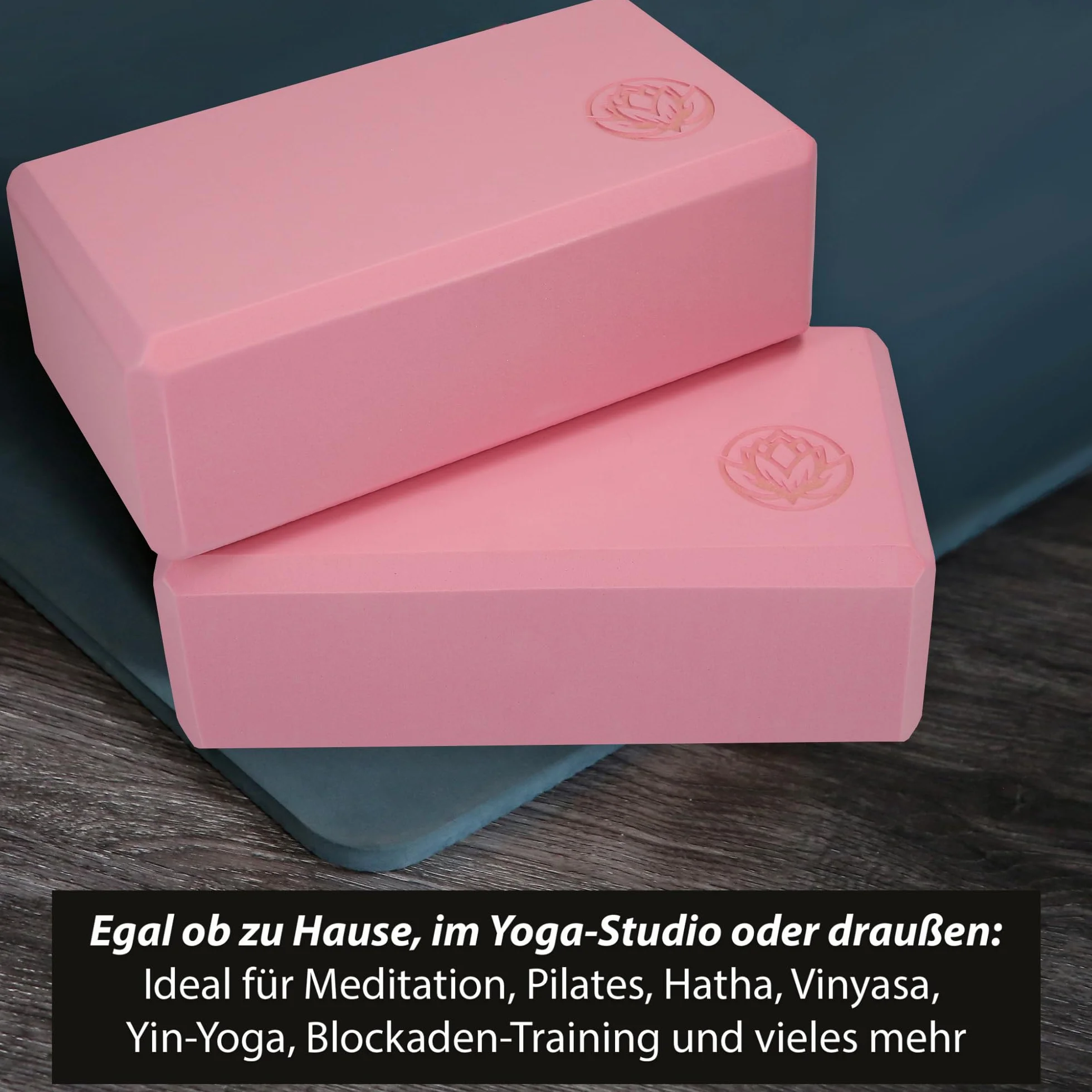 Blocs de yoga VonBueren EVA 22x12x7,5 cm lot de 2 pour Pilates