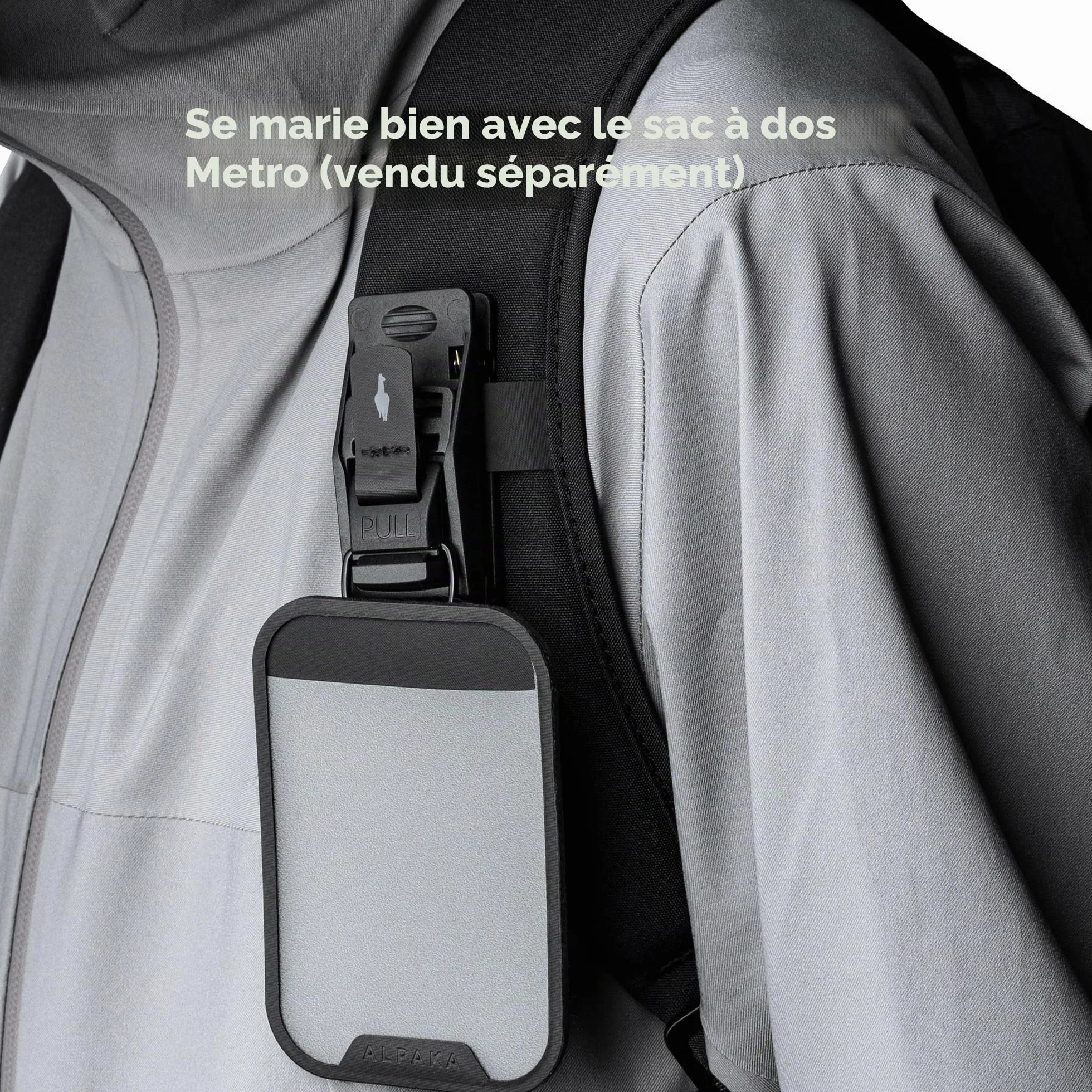 ALPAKA HUB Keychain Porte-clés Tactique Clip Ceinture Magnétique Amovible Rapide MOLLE Compatible Portefeuille Sling Sac à dos