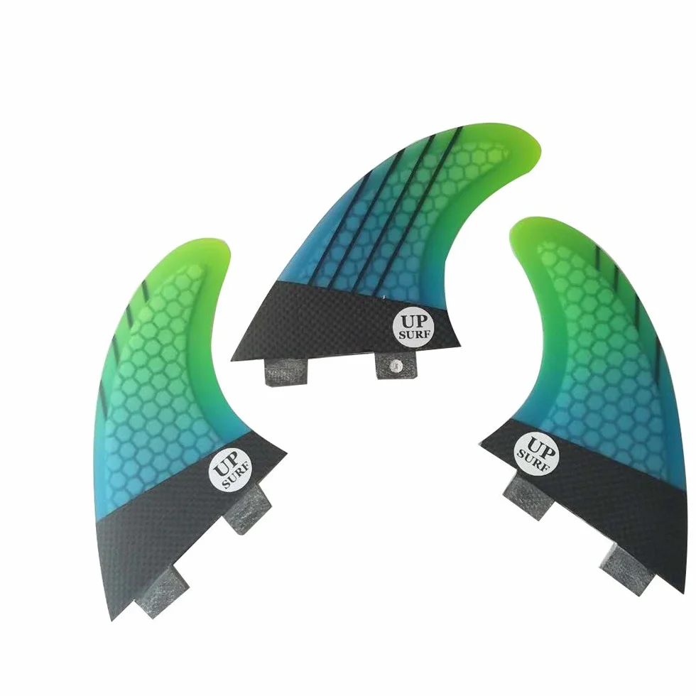 Planche De Surf Fins 3 Palmes Fibre De Verre Thruster Set