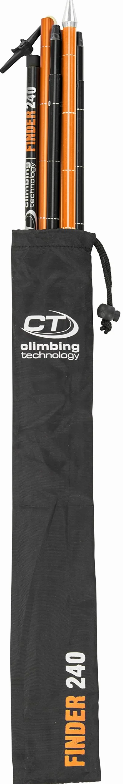 Climbing Technology Probe Finder 240 2i80906ctstd Sonde d'avalanche, Noir/Orange, Taille Unique