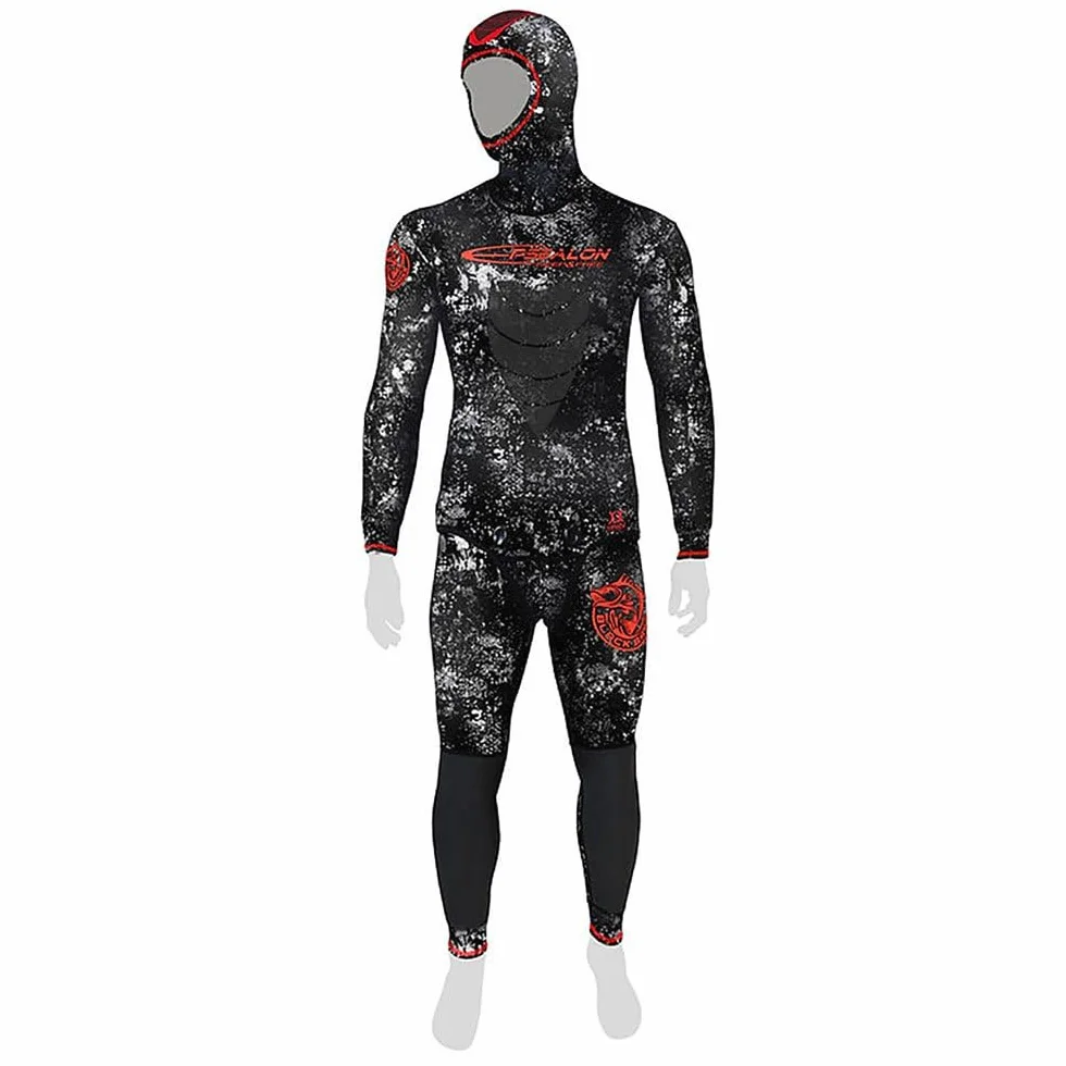 Vestes 7 mm Black Seabass Chasse sous-Marine Néoprène Yamamoto 039 Manchons SCS