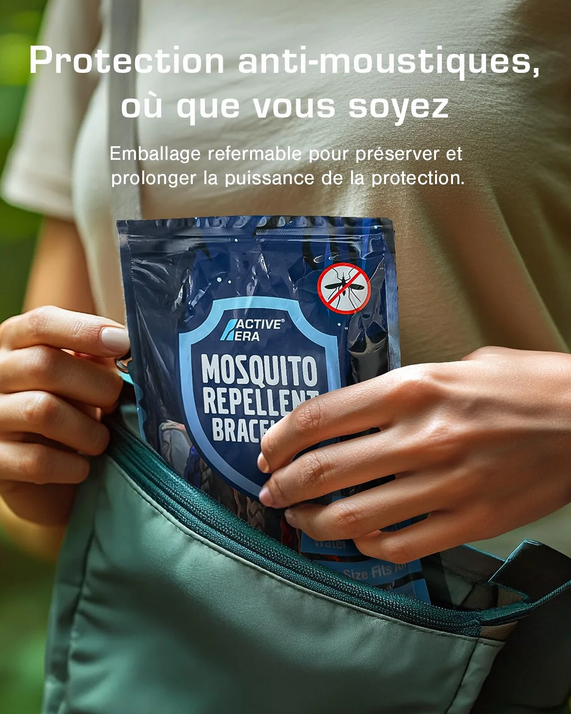 Active Era Bracelet Anti-Moustique en Cuir pour Enfant & Adulte Lot de 12 – Répulsif Naturel 100% Sans DEET, Imperméable