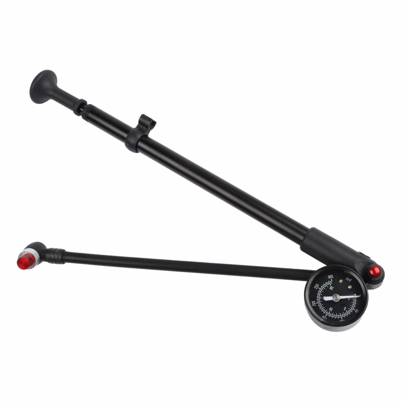 Pompe à vélo haute pression 300 PSI avec jauge de précision, compatible valves, construction aluminium