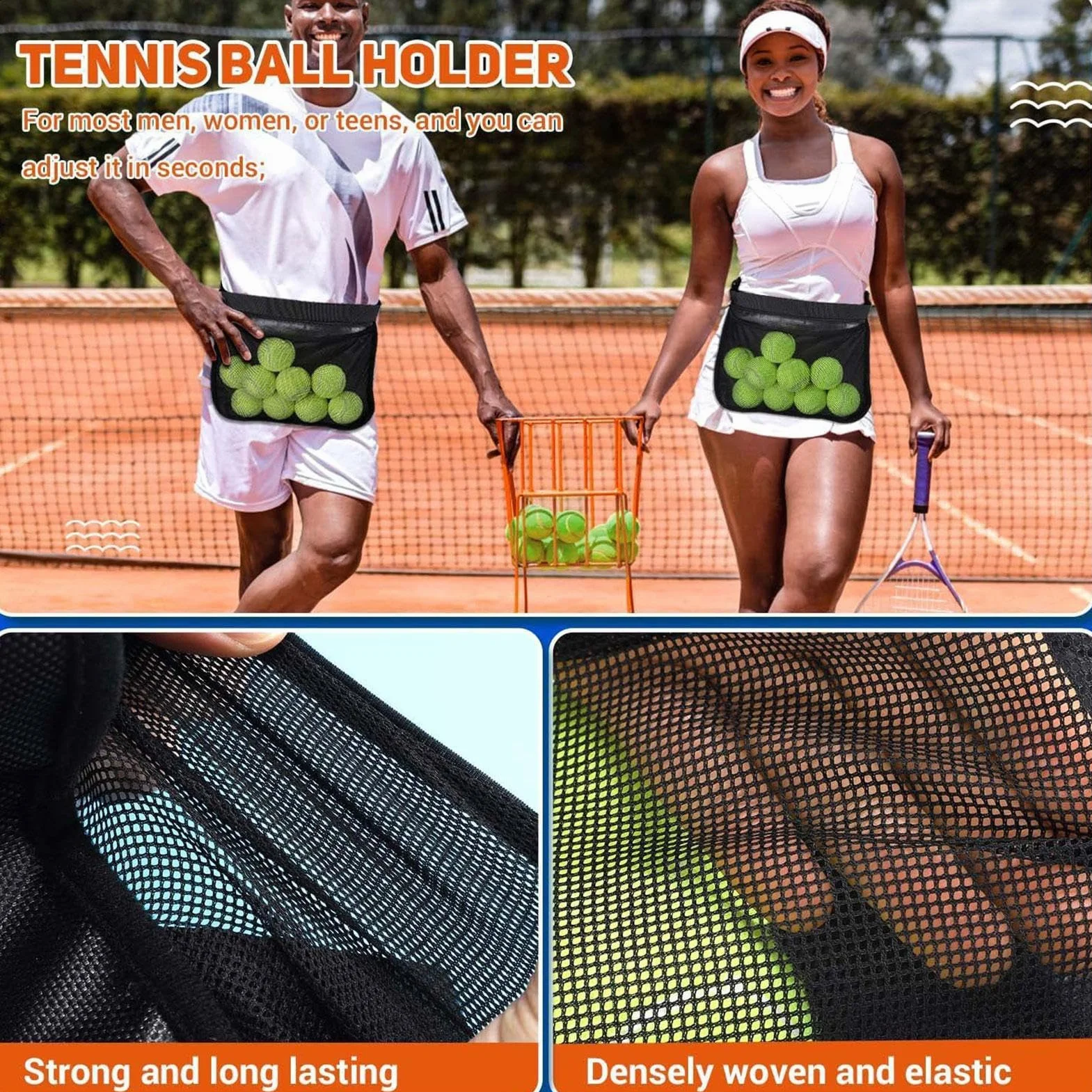 Support de Bande de Balle de Tennis, Support de Balle de Tennis | Support de Pochette de Taille pour Balle de Tennis,Sac de Ceinture portatif de Sac de Balle de Tennis pour Le Sac Banane de