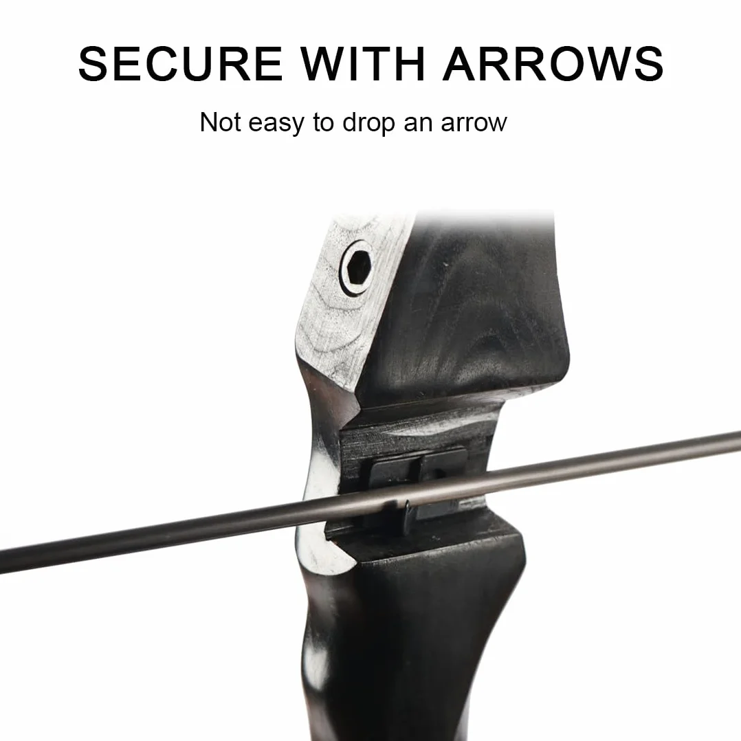 Repose-flèche RH Arc Classique 6pces Plastique Noir Chasse Tir à l'Arc Accessoire Main Droite