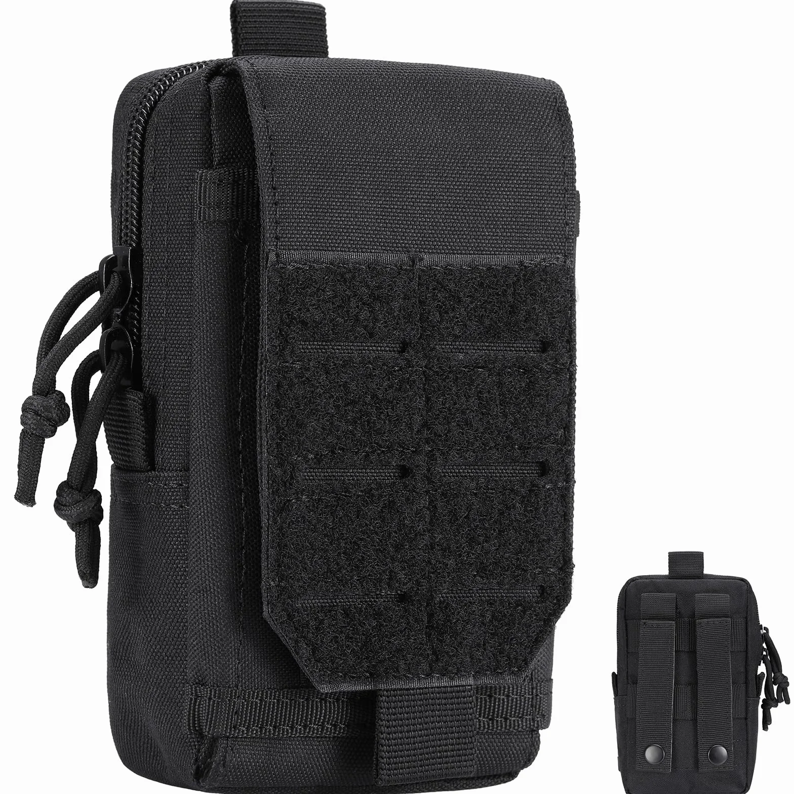 Sacoche Tactique Ceinture Homme Pochette EDC Multifonctionnel Noir pour Sport Randonnée Camping
