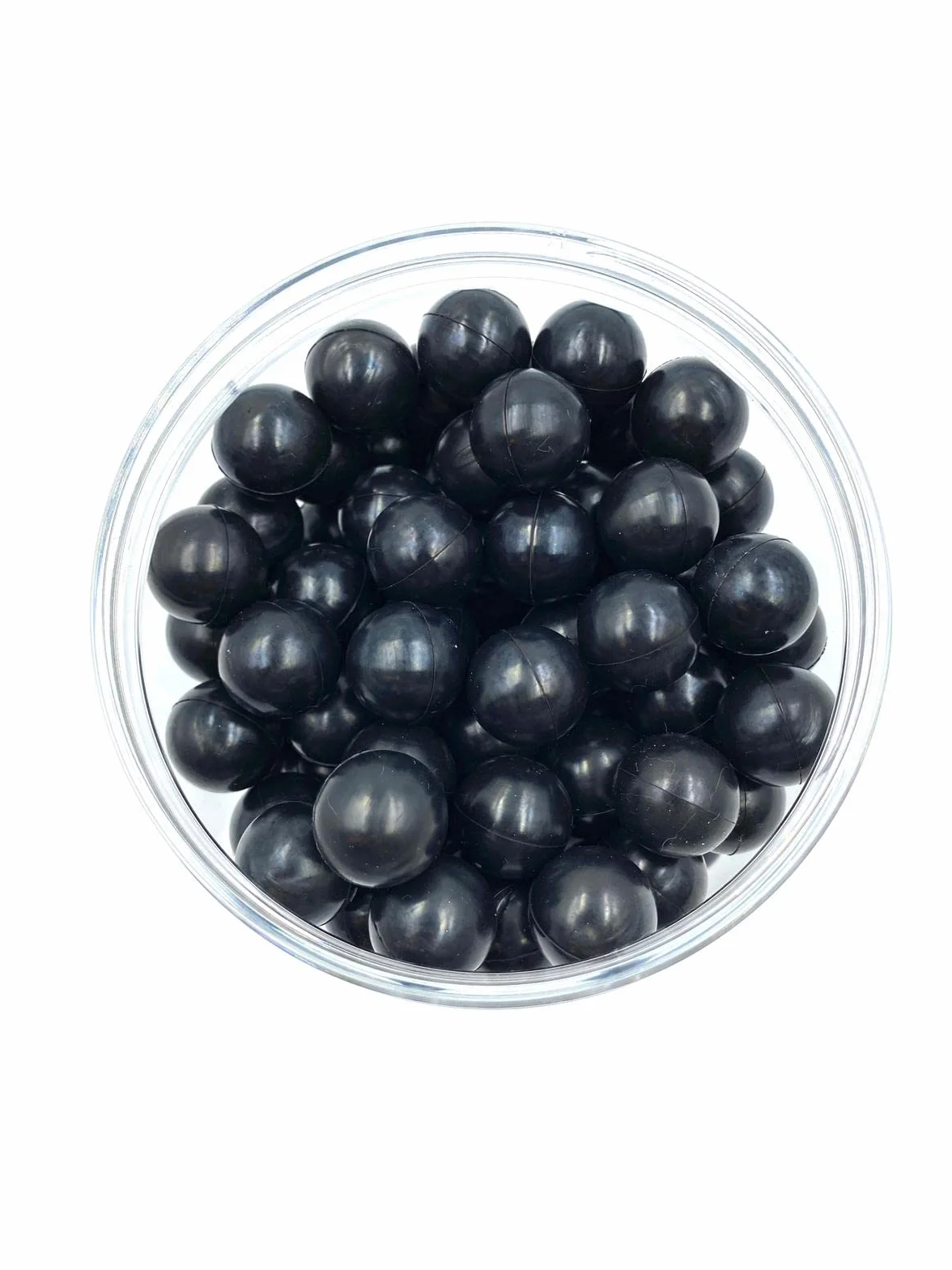 100 Premium Hard Rubberballs .68 Caliber Paintballs for Self Home Defense Pistols