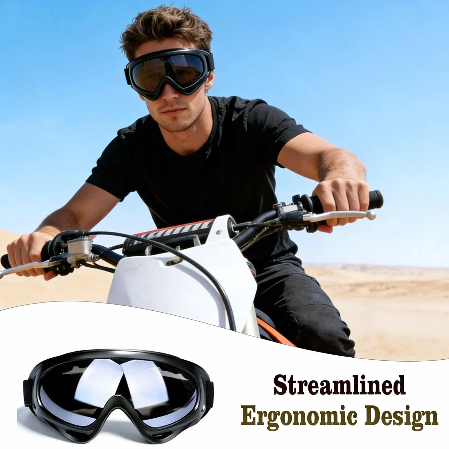 Lunette de Ski Lot de 2 pour Homme et Femme Protection UV Anti-Buée Coupe-Vent Cyclisme Snowboard Randonnée