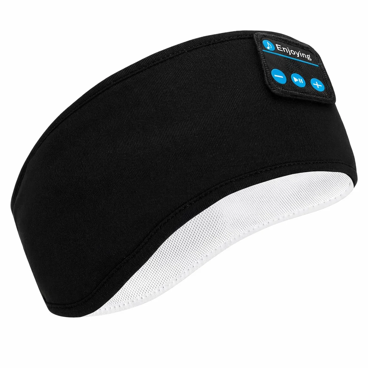 Casque de Sommeil Bandeau Bluetooth 5.4, Écouteurs Ultra-Fins HD Rechargeables USB, Anti Bruit Stéréo pour Sport Running Yoga Voyage(Noir)