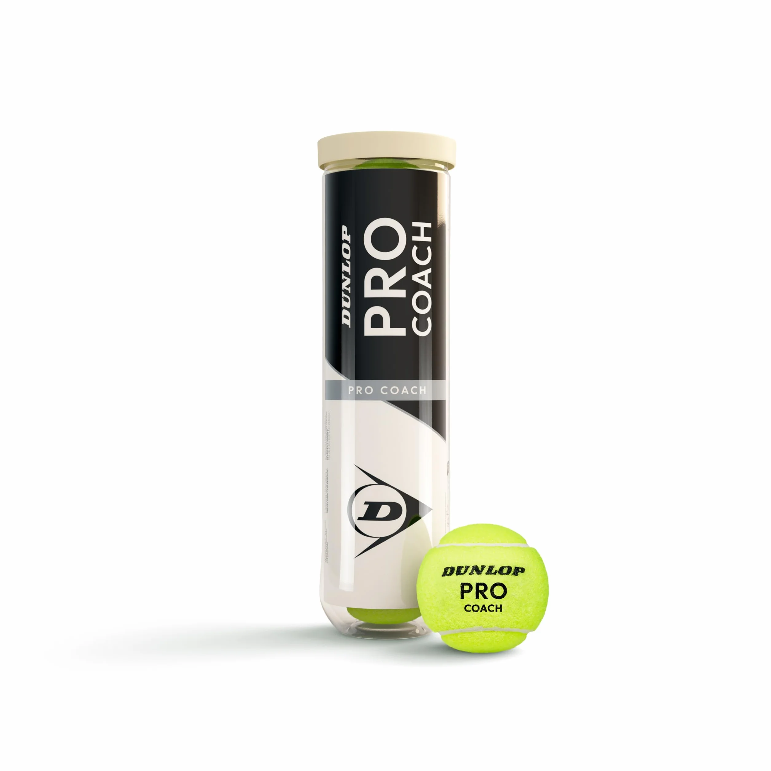 Dunlop Pro Coach Balle de Tennis 4 Balles Entraînement