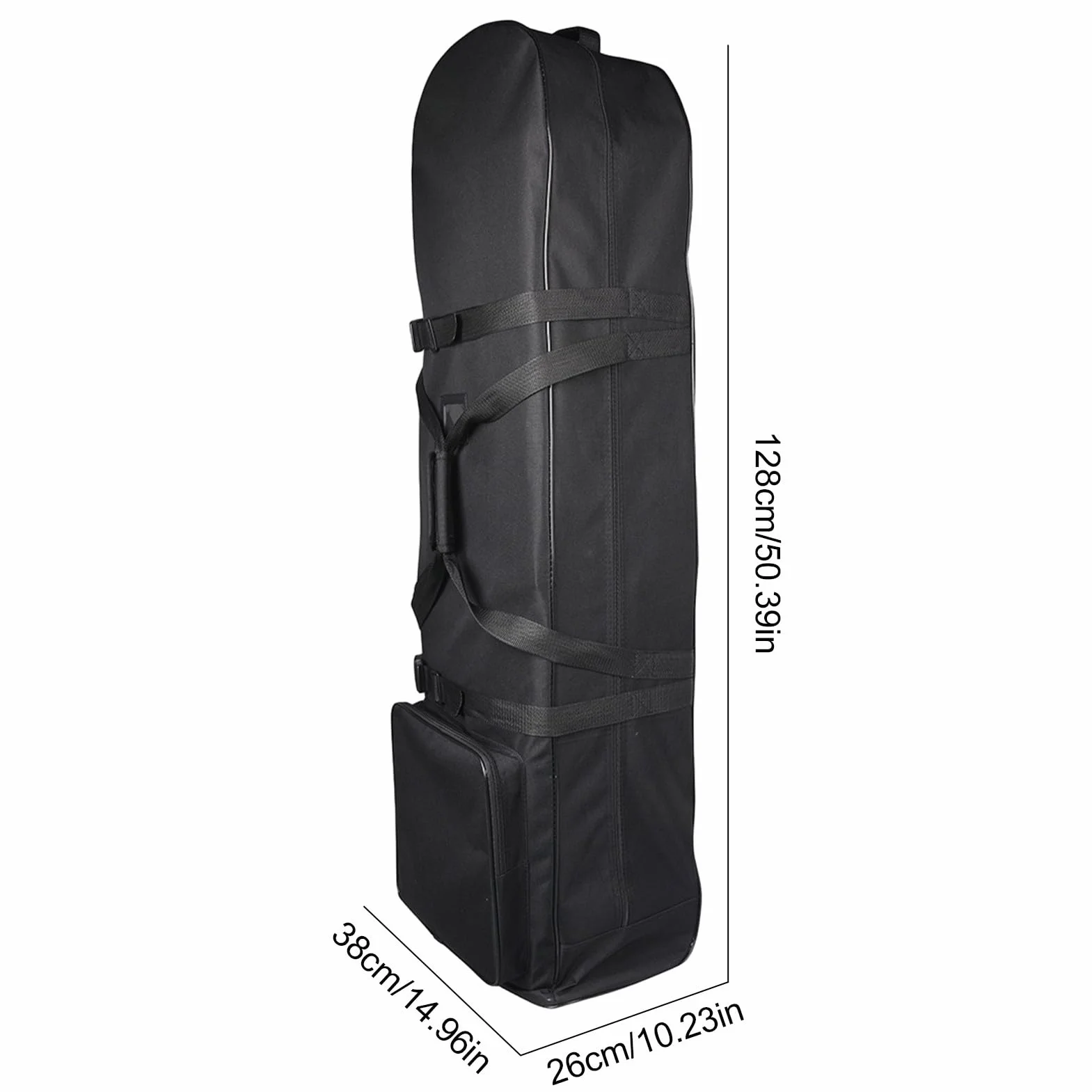 Housse de Voyage pour Golf Noire Robuste avec Roulettes Imperméable pour Clubs
