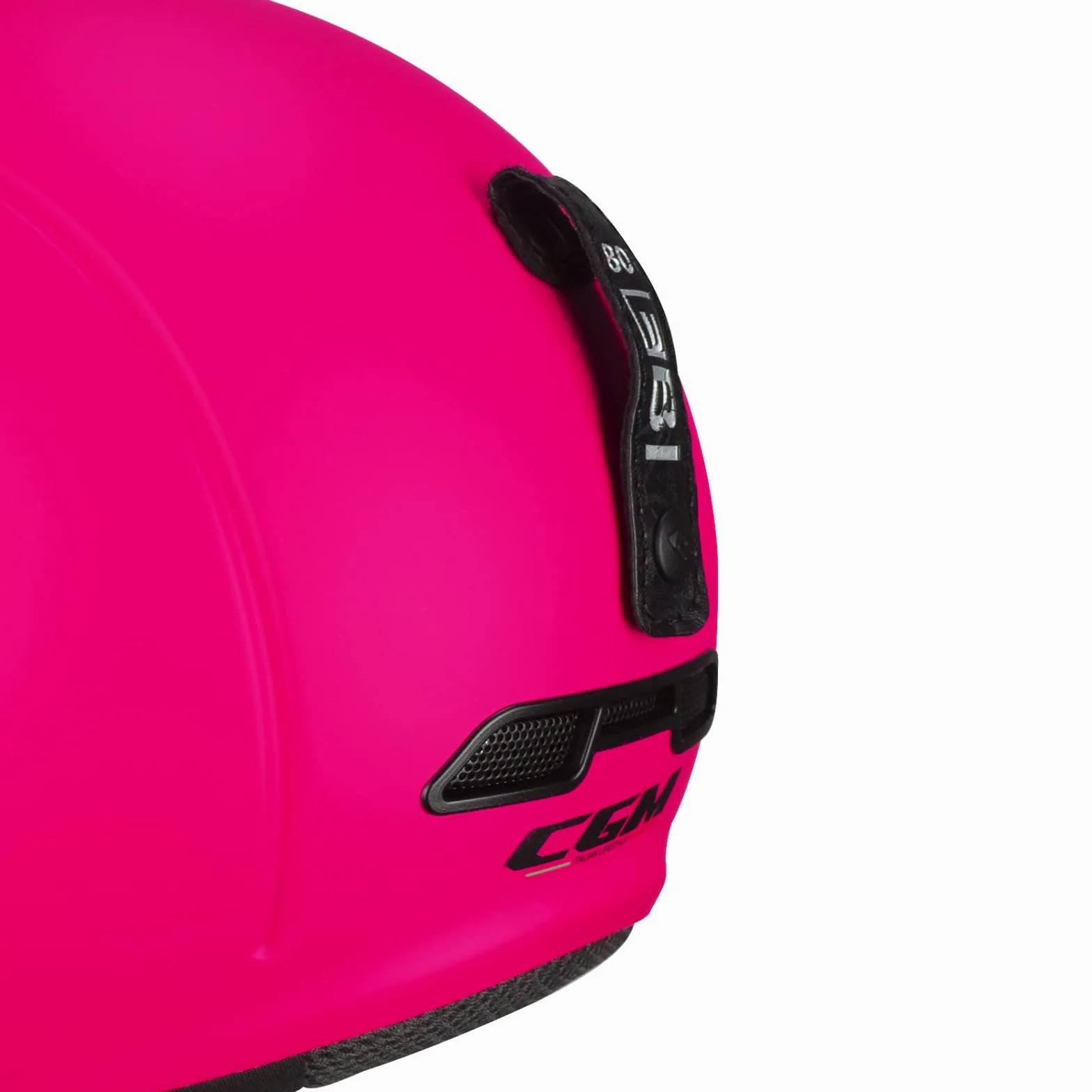 CGM EBI Casque de Ski Unisexe pour Adulte, Rose Fluo Mat, XL (60 cm)