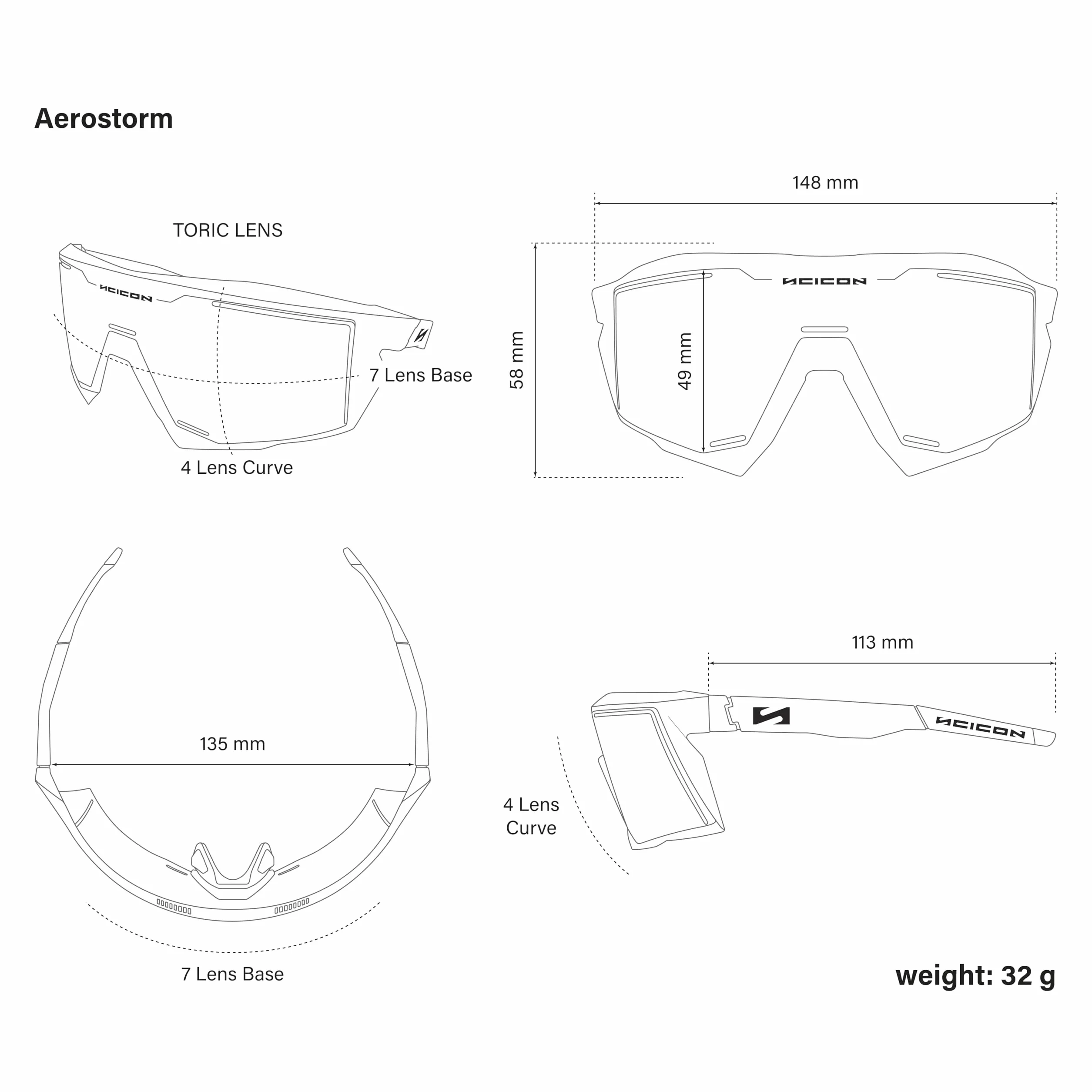 SCICON Aerostorm Lunettes de cyclisme