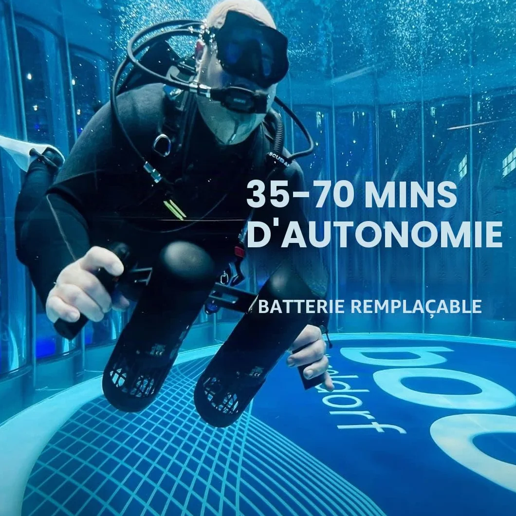 LEFEET S1 PRO Trottinette sous-marine haute performance vitesse 6,48 km/h caméra d'action profondeur 40 m