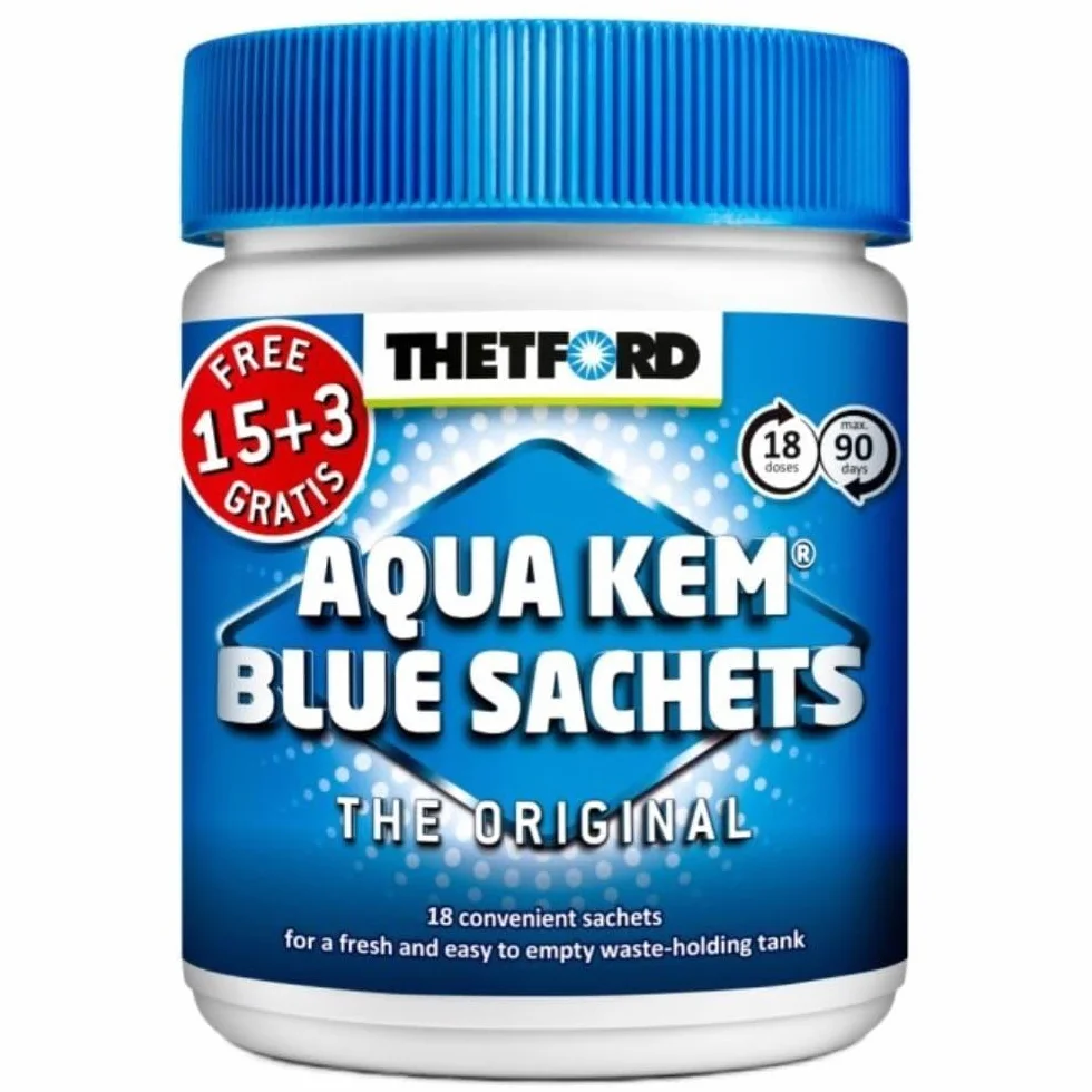 Thetford Aqua Kem Blue Sachets 15 Sachets solubles WC chimiques
