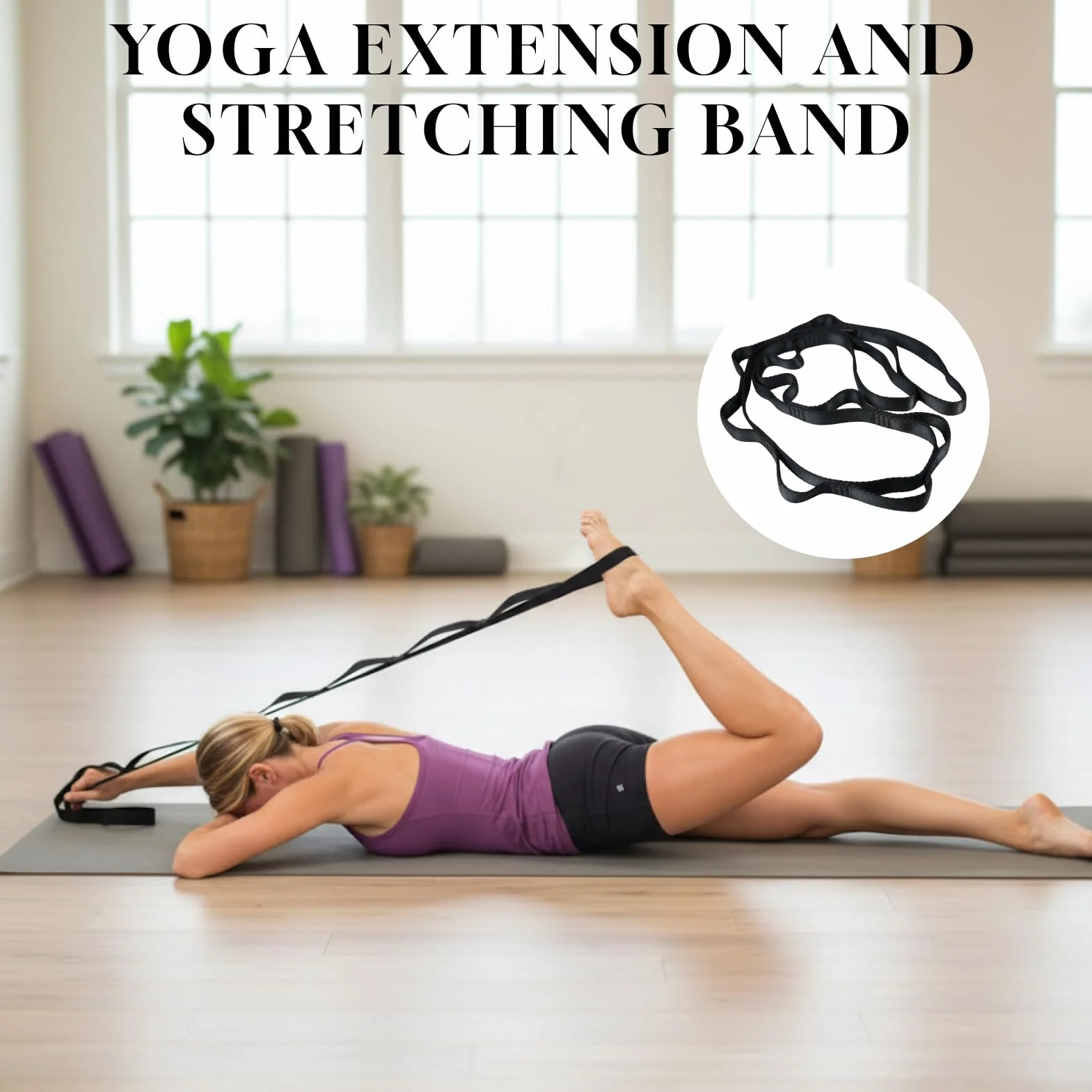 Daisy Chain Polyvalente Fitness Escalade 130 cm Léger Durable Ceinture Lestée Musculation Yoga Aérien